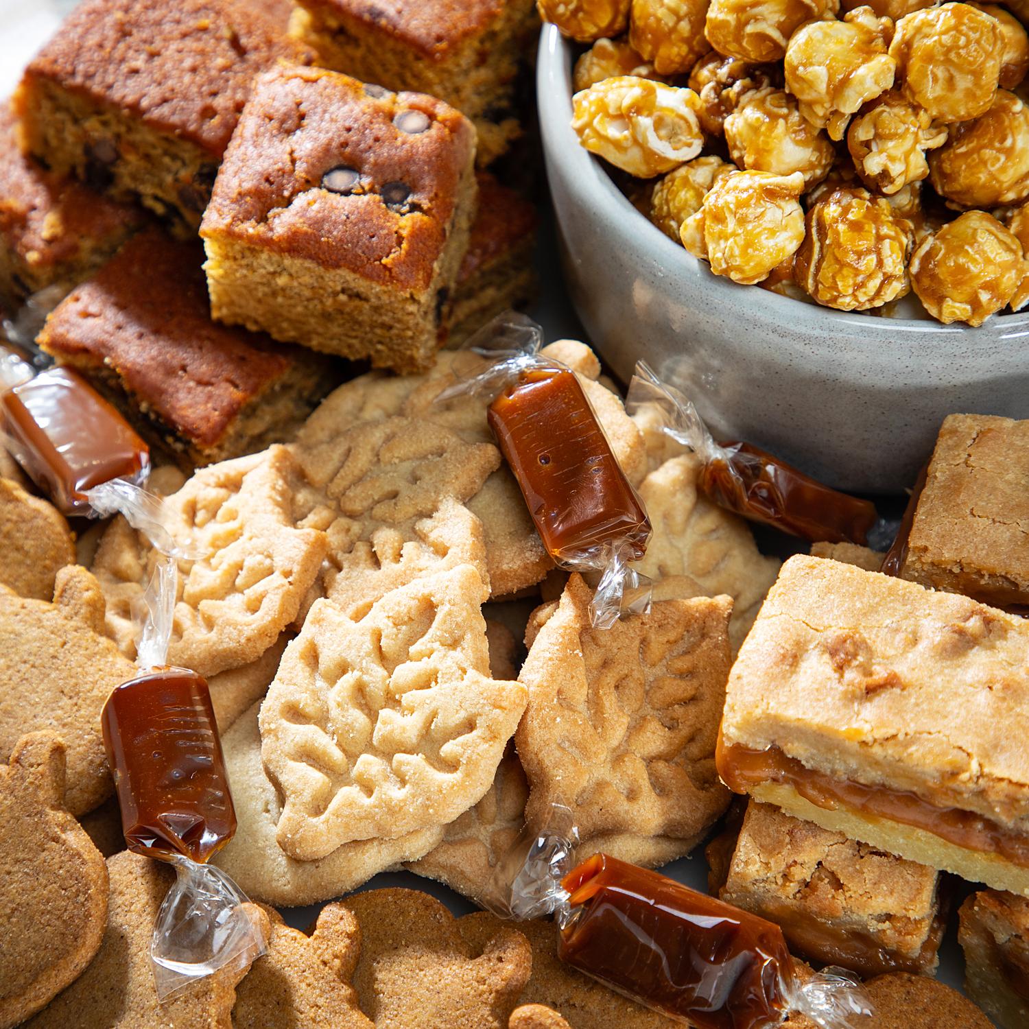 Fall cookie and candy gift box