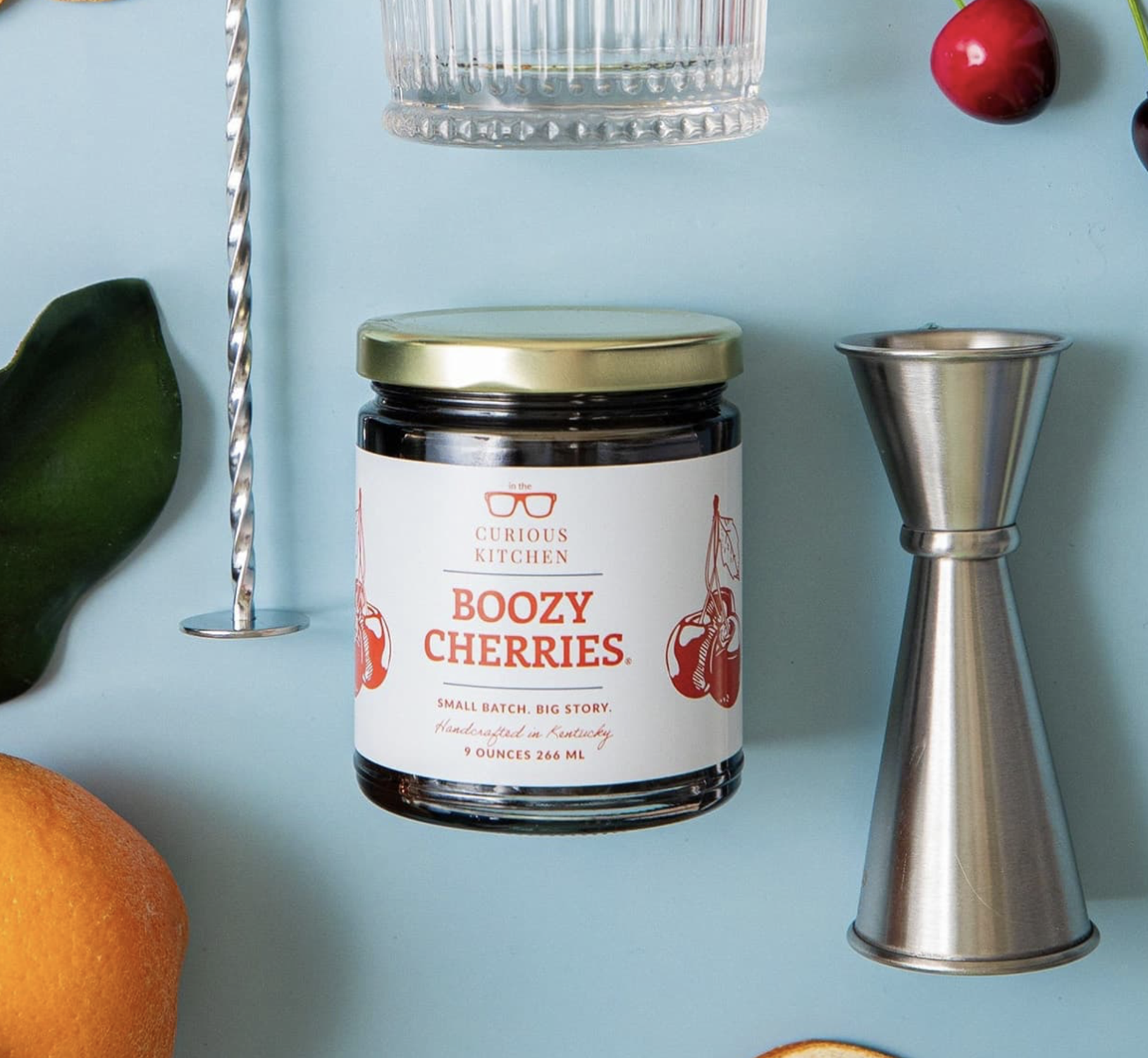 In The Curious Kitchen Boozy Cherries