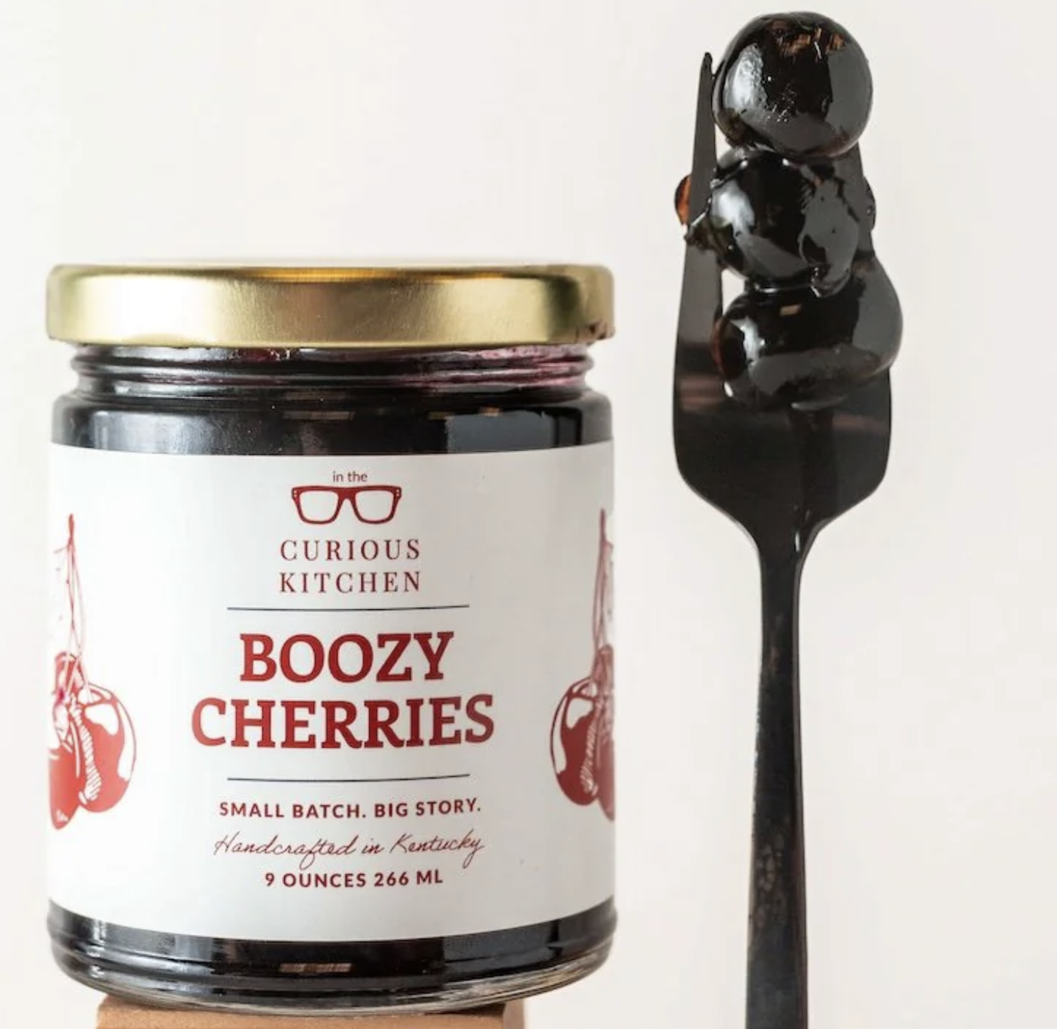 In The Curious Kitchen Boozy Cherries
