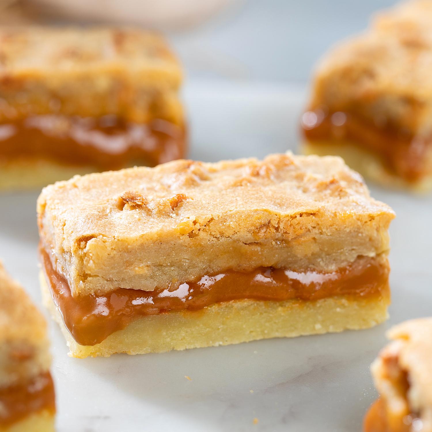 Fall cookie and candy gift box with killer brownie apple caramel bars