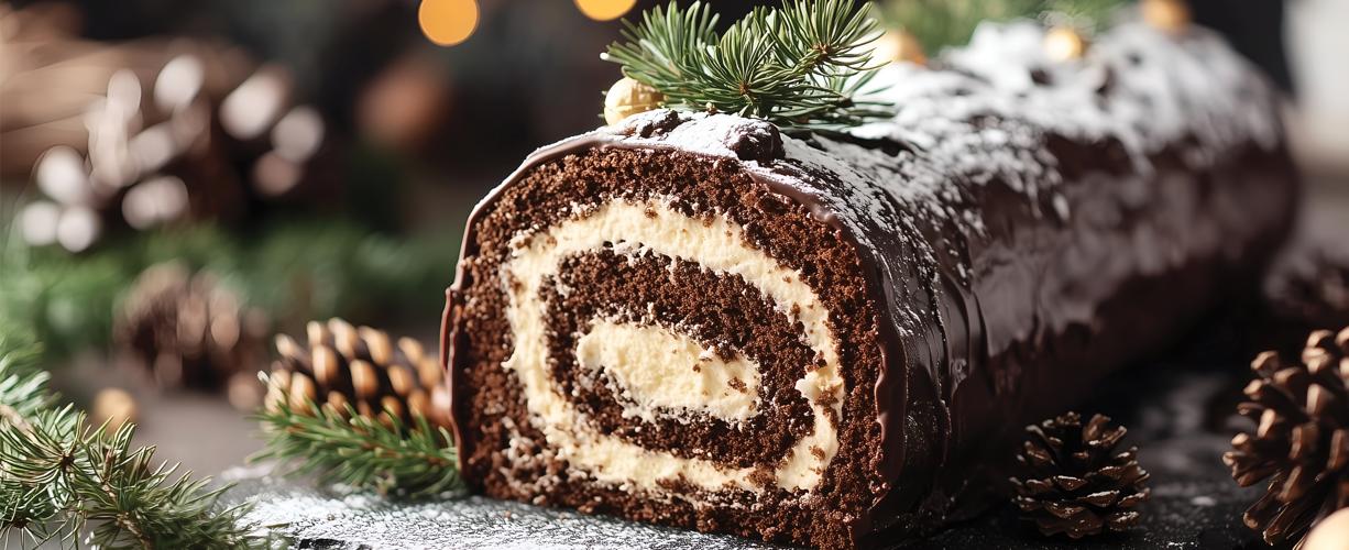 Bûche de Noël: Yule Log Christmas Cake