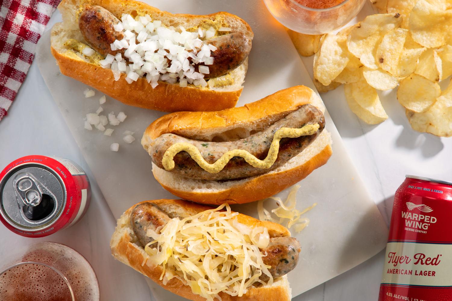 Warped Wing Beer Brat Cookout