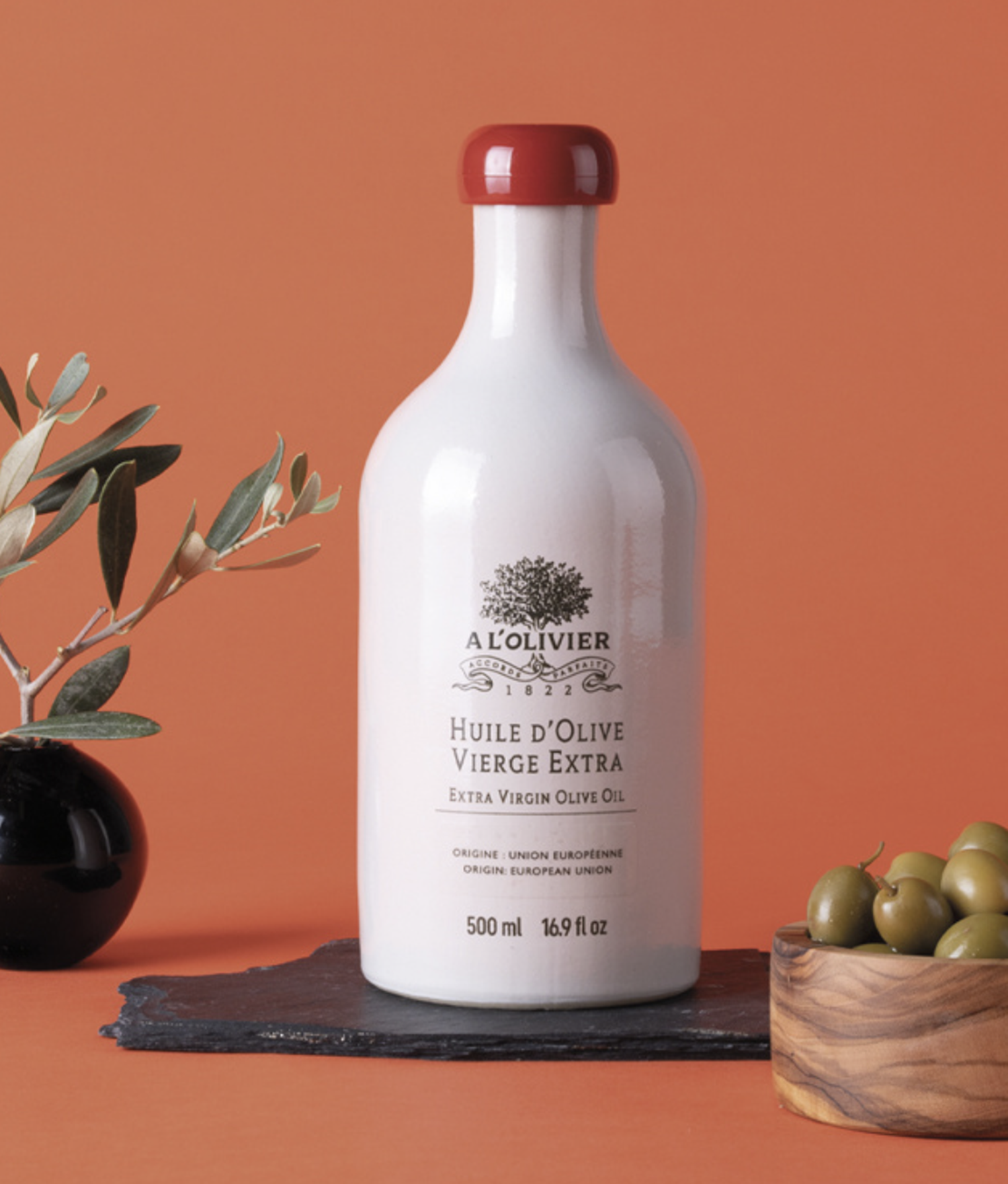 A L'olivier Extra Virgin Olive Oil Stoneware bottle