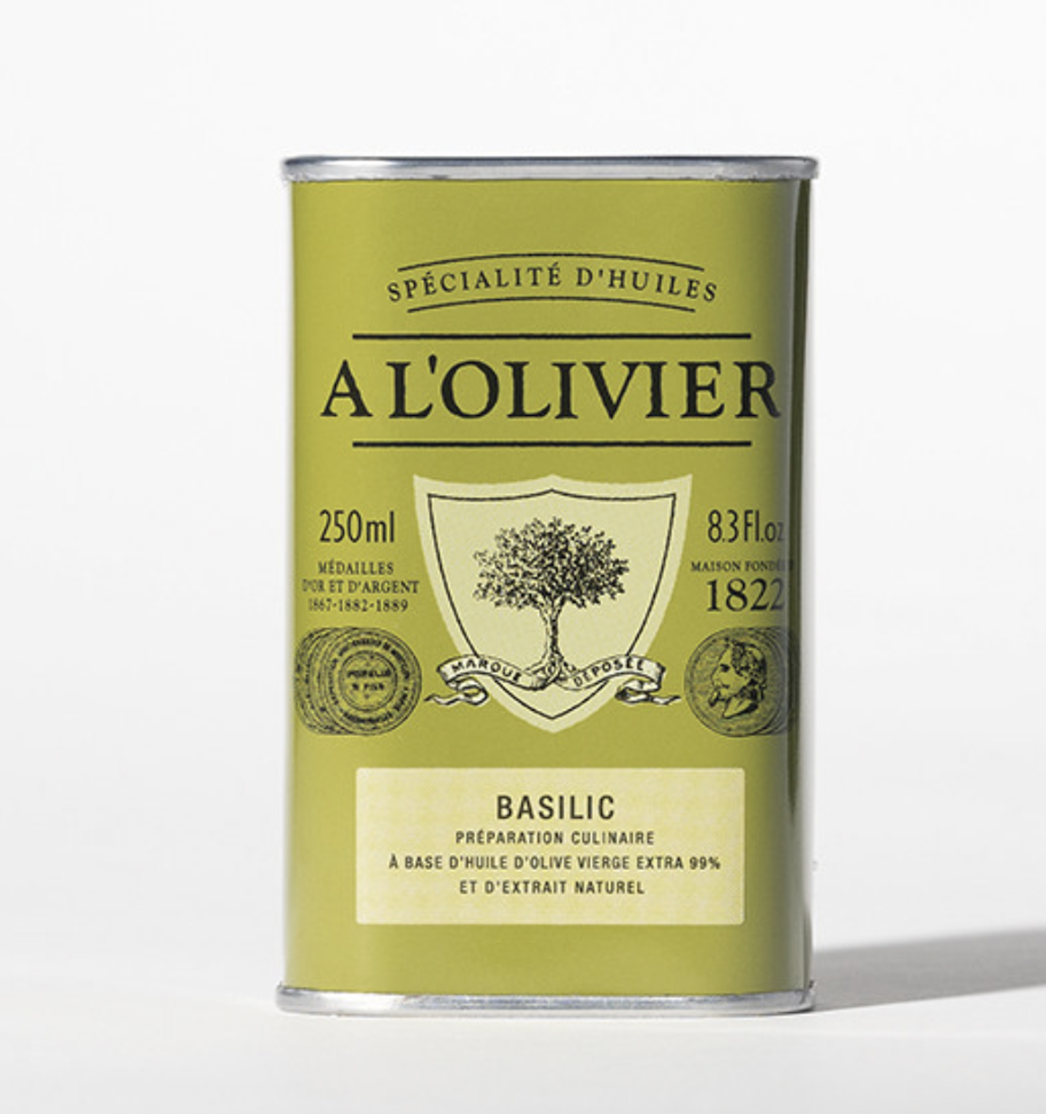 A L'ovier basil infused olive oil