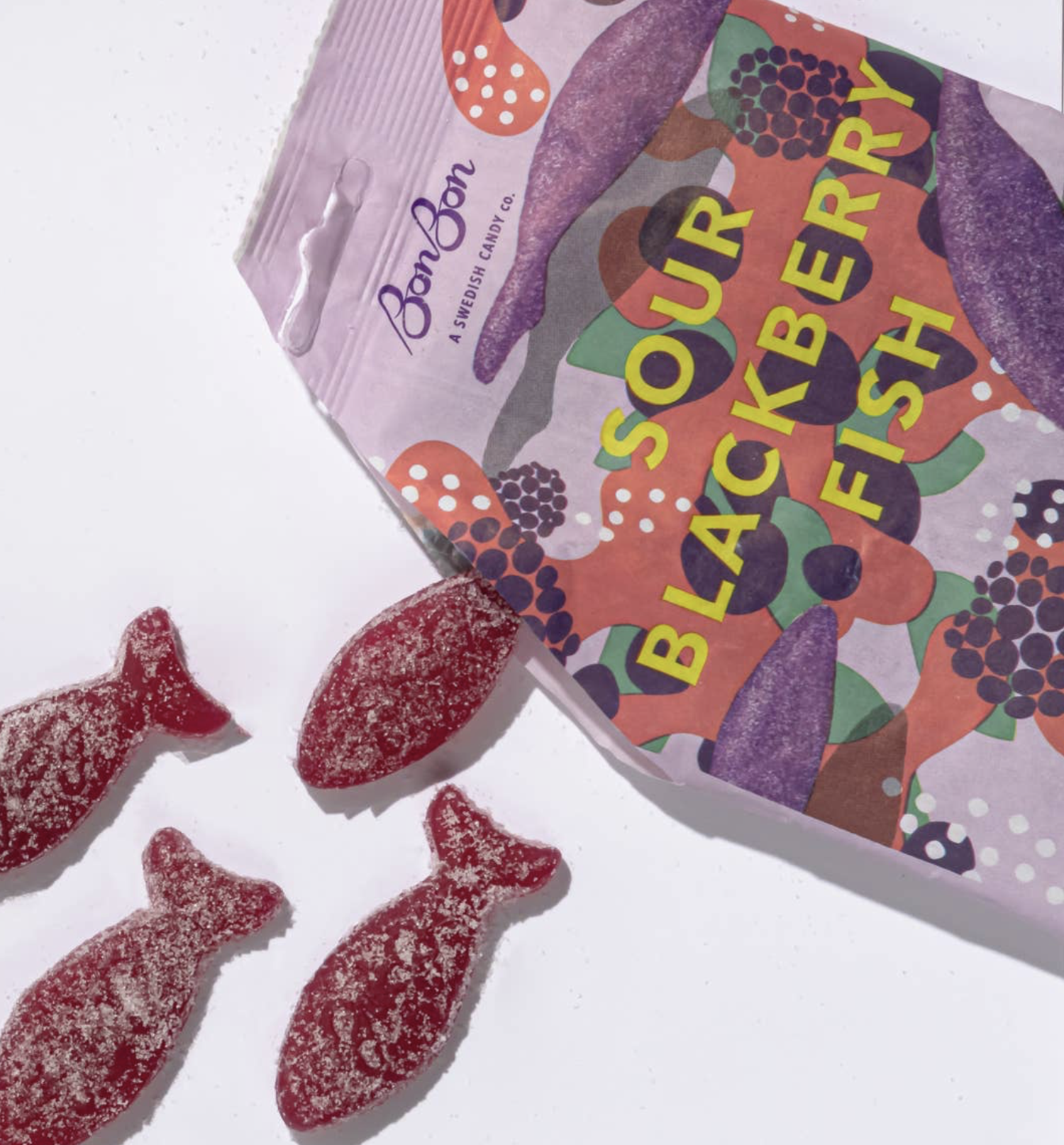 Bonbon Sour Black berry Swedish Fish