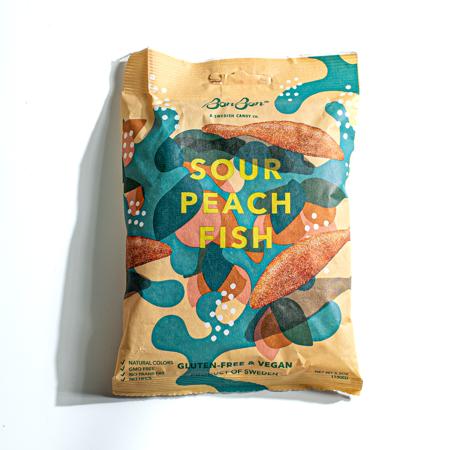 Bonbon sour peach fish