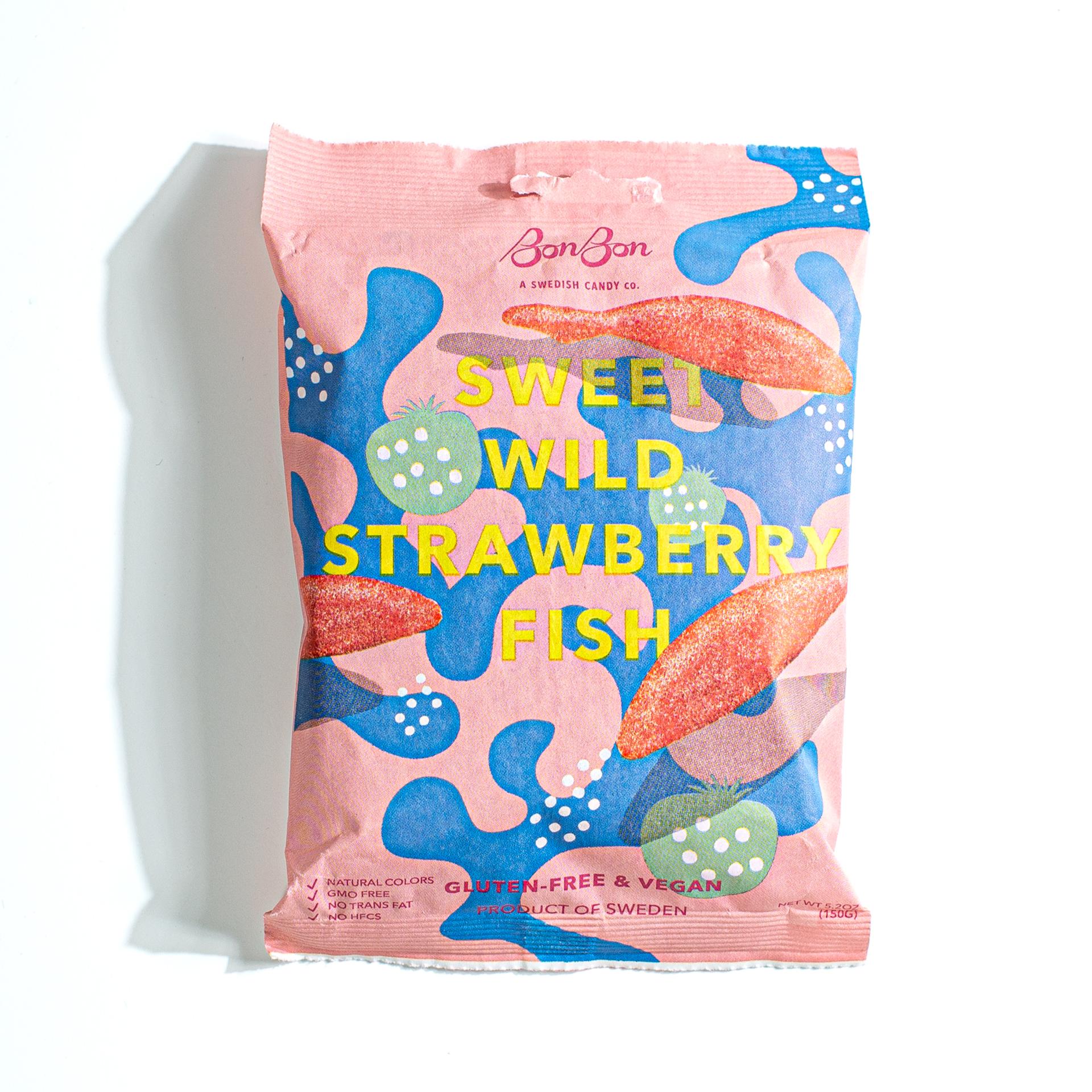 Bonbon sweet wild strawberry fish
