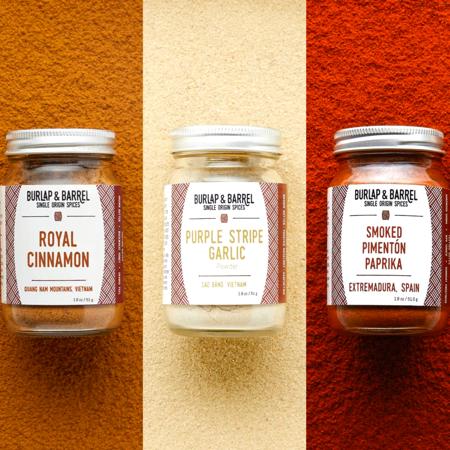 Burlap and Barrel Single Origin Spices Fundamental Gift Set Trio