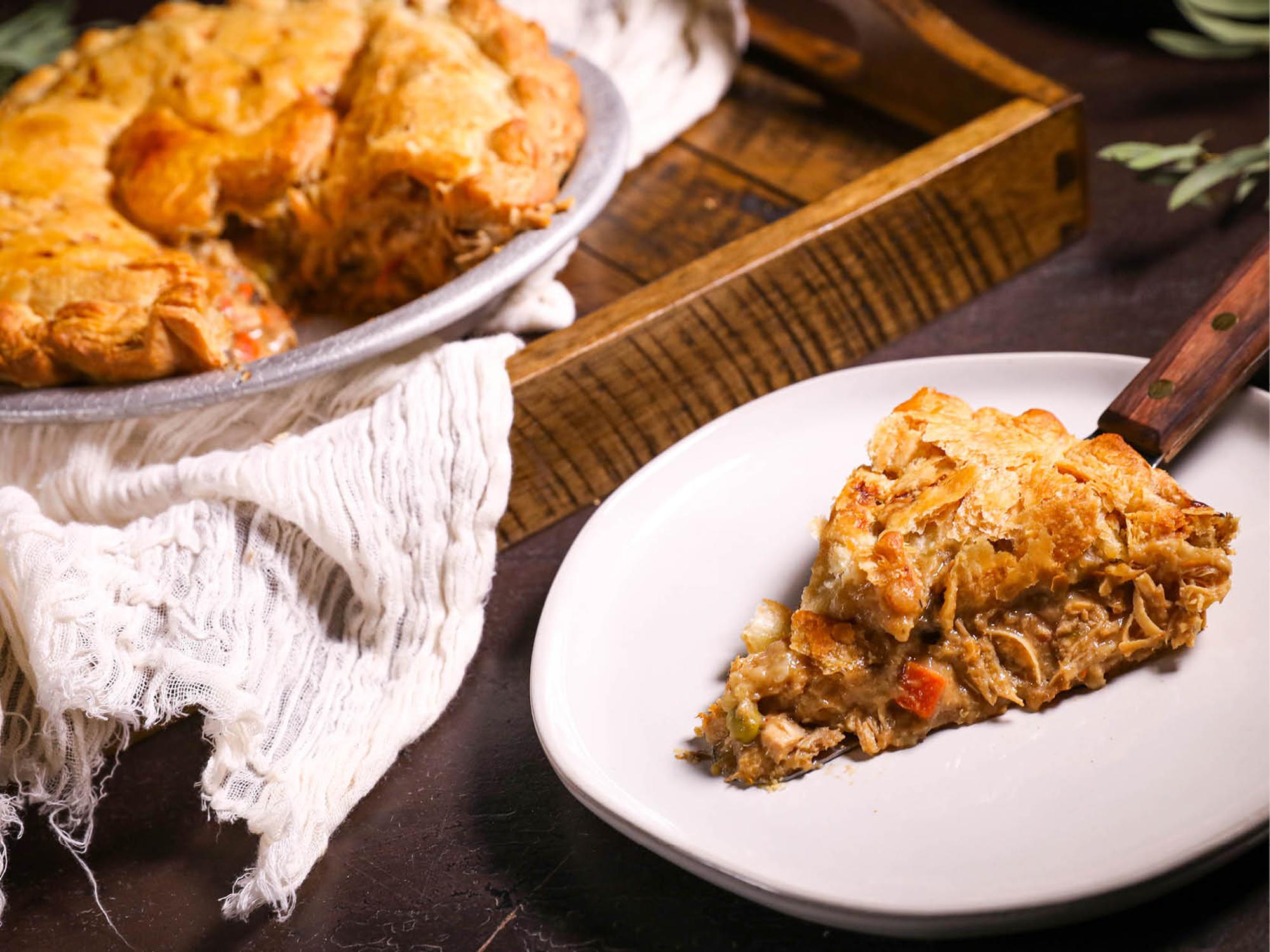 DLM Chicken Pot pie Slice