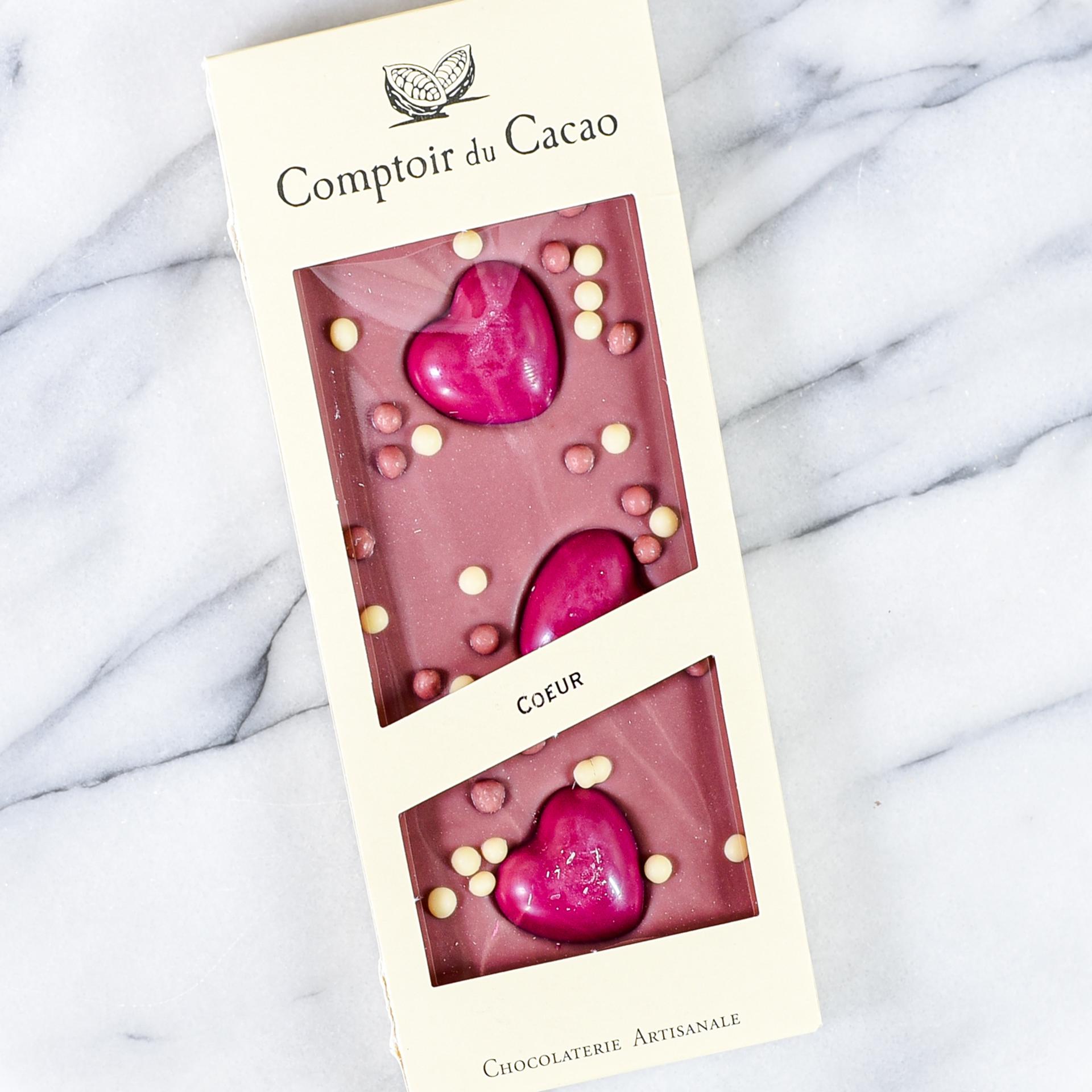 Comptoir du cacao coeur ruby chocolate bar