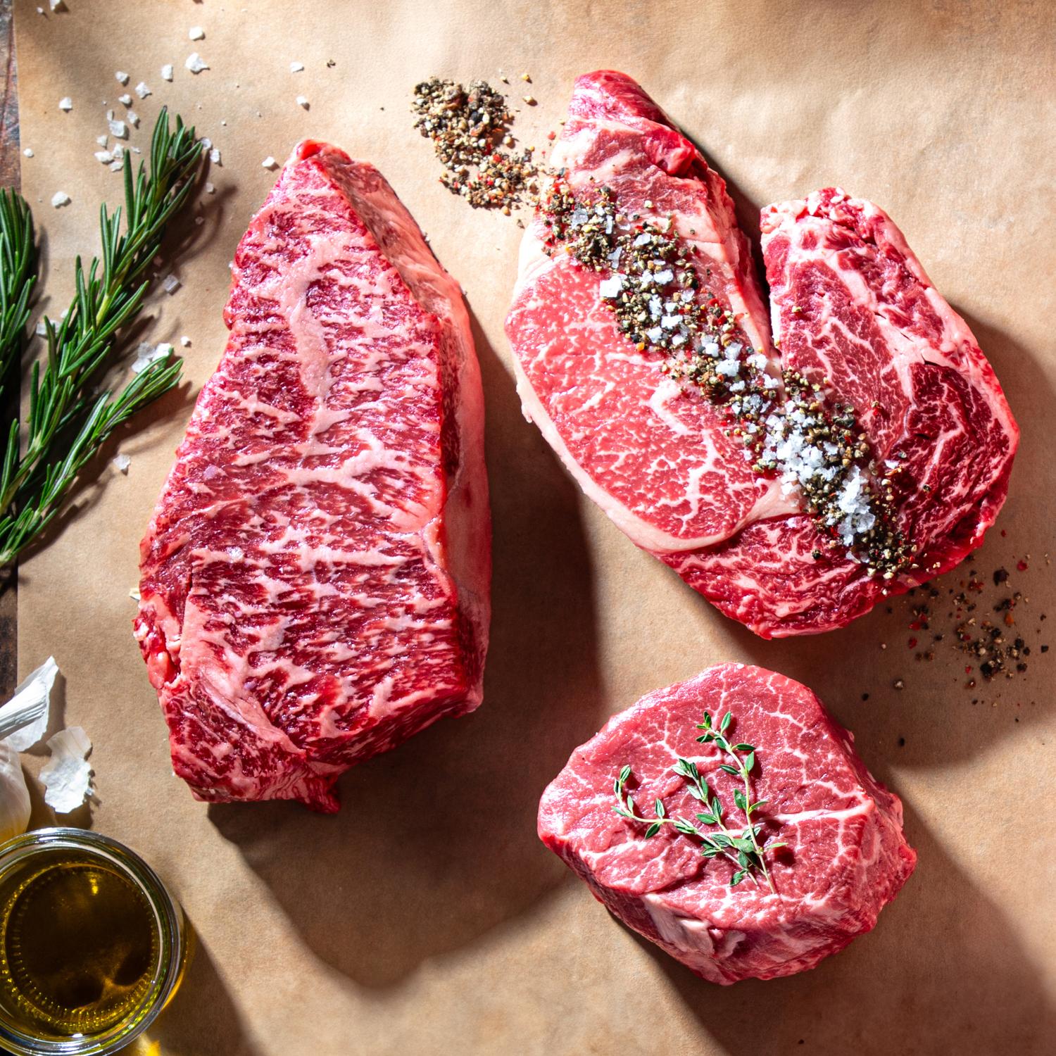 DLM Prime Steak Sampler the Butcher Box