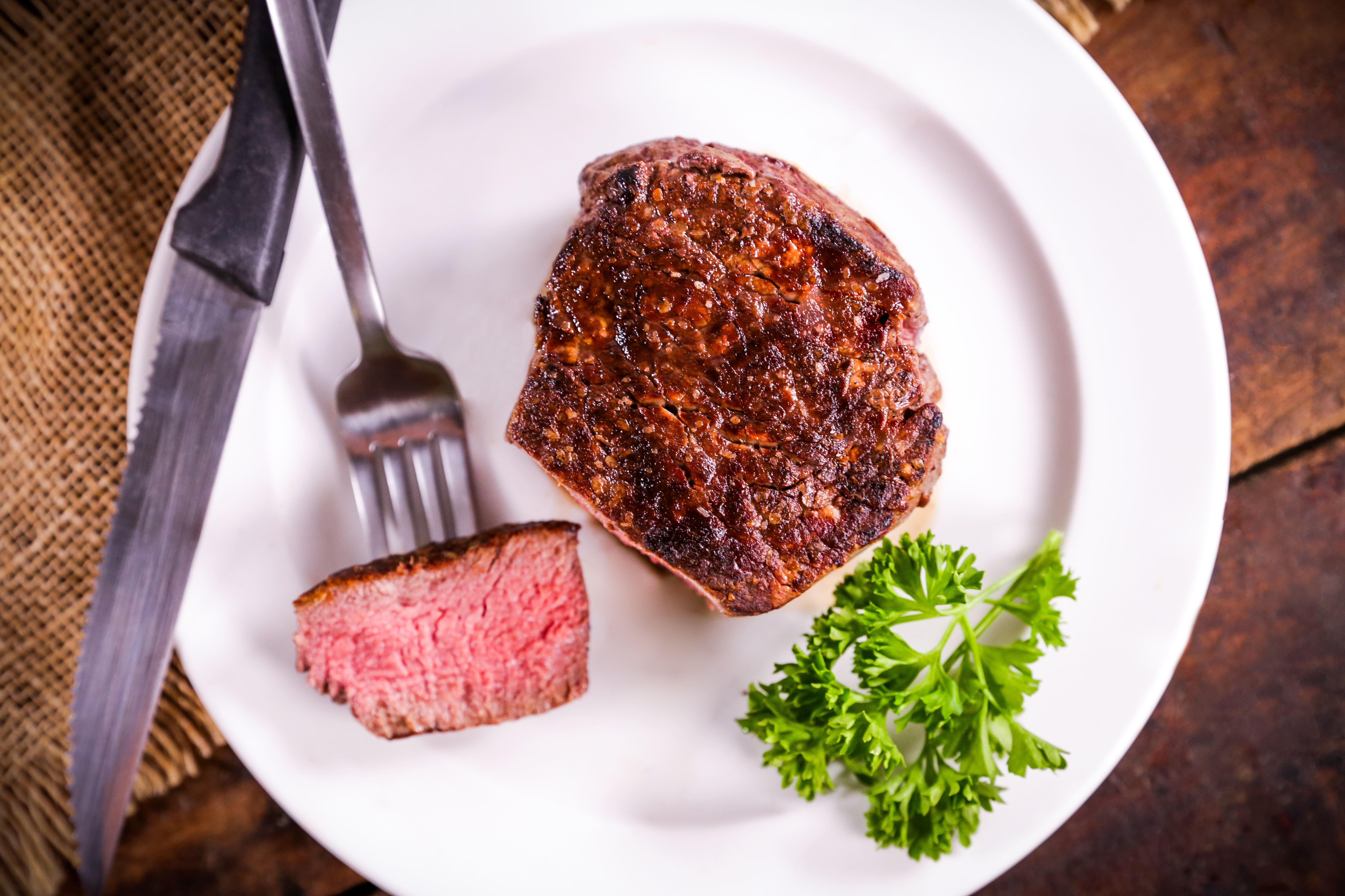 filet mignon on a plate