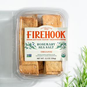 Firehook Rosemary Sea Salt Organic Crackers