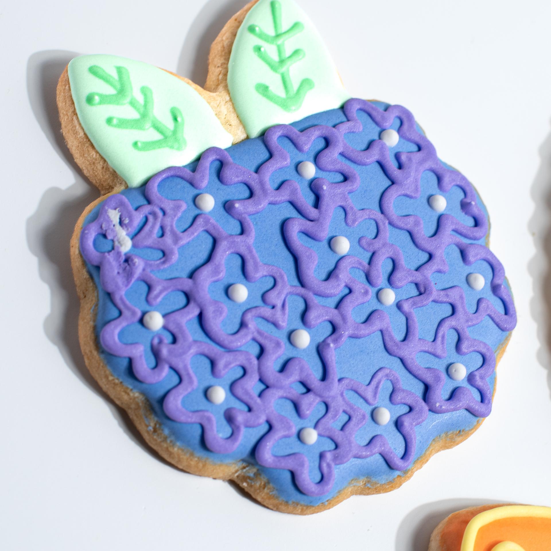 Hydrangea Sugar Cookie