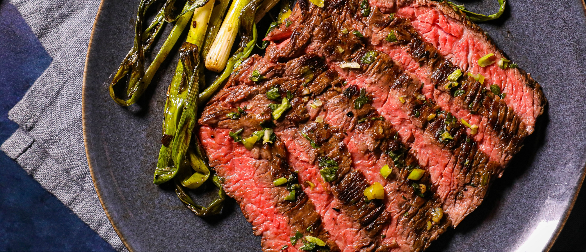 Garlic & Herb Rubbed Skirt Steak