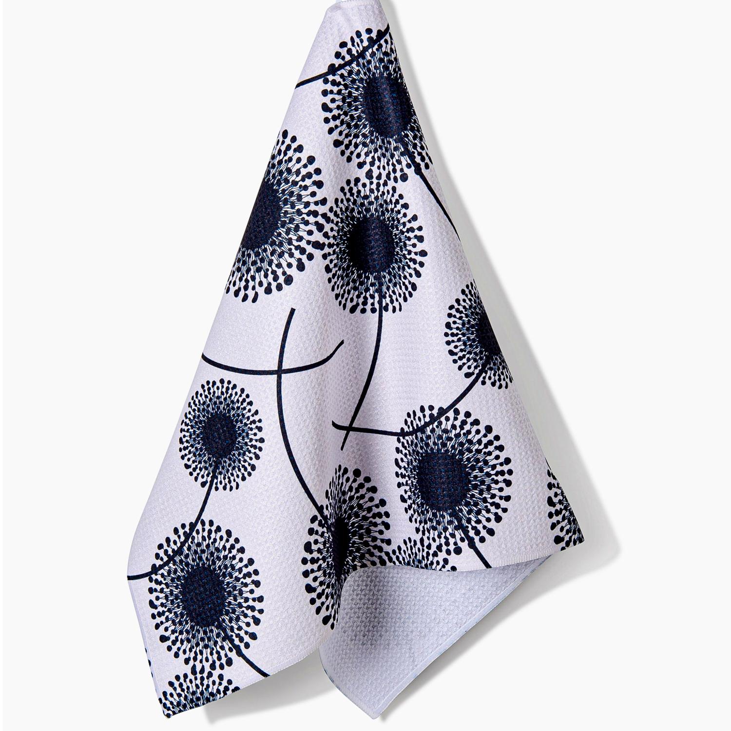 Geometry Fully Bloomed Tea Towel for Kitchen