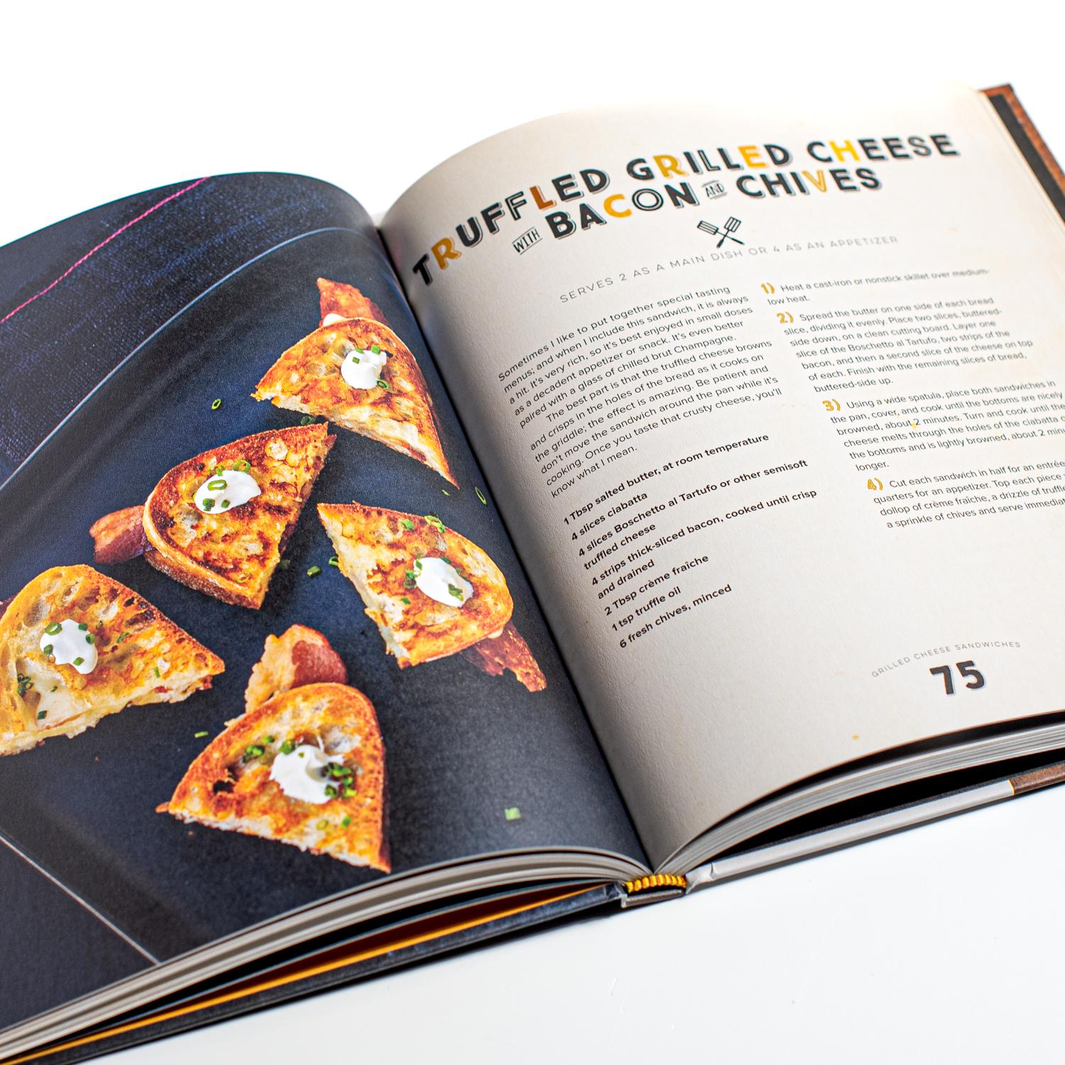 Grilled Cheese Kitchen Cook Book truffle grilled cheese recipe