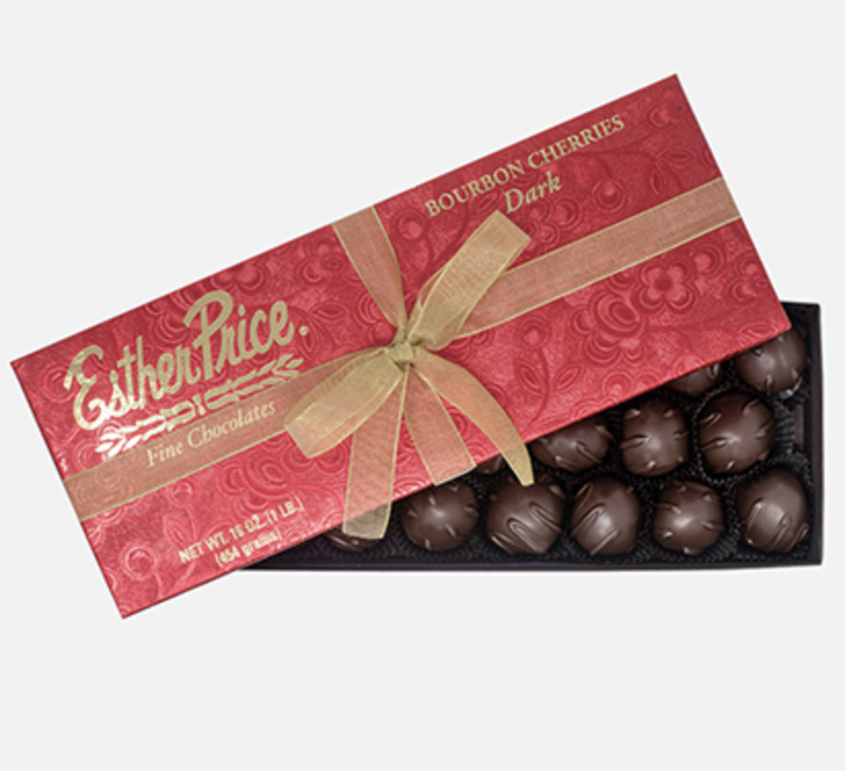 Esther Price Dark Chocolate Covered Bourbon Cherries - 1 LB Box