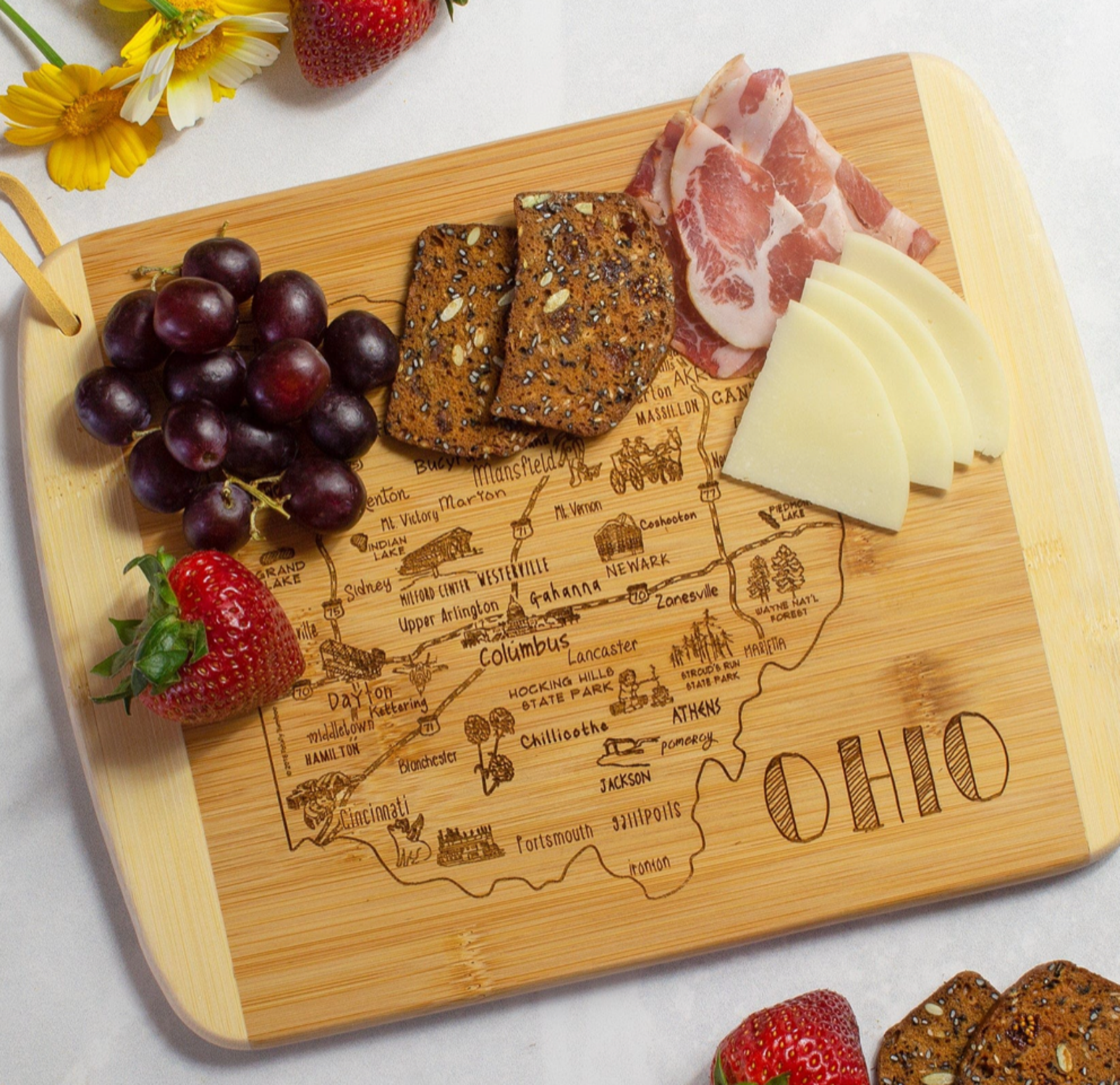 Greetings from Ohio Cutting Board