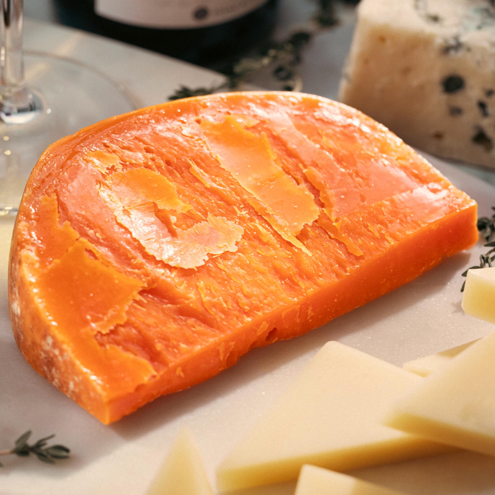 Isigny Ste Mere Mimolette wedge from france