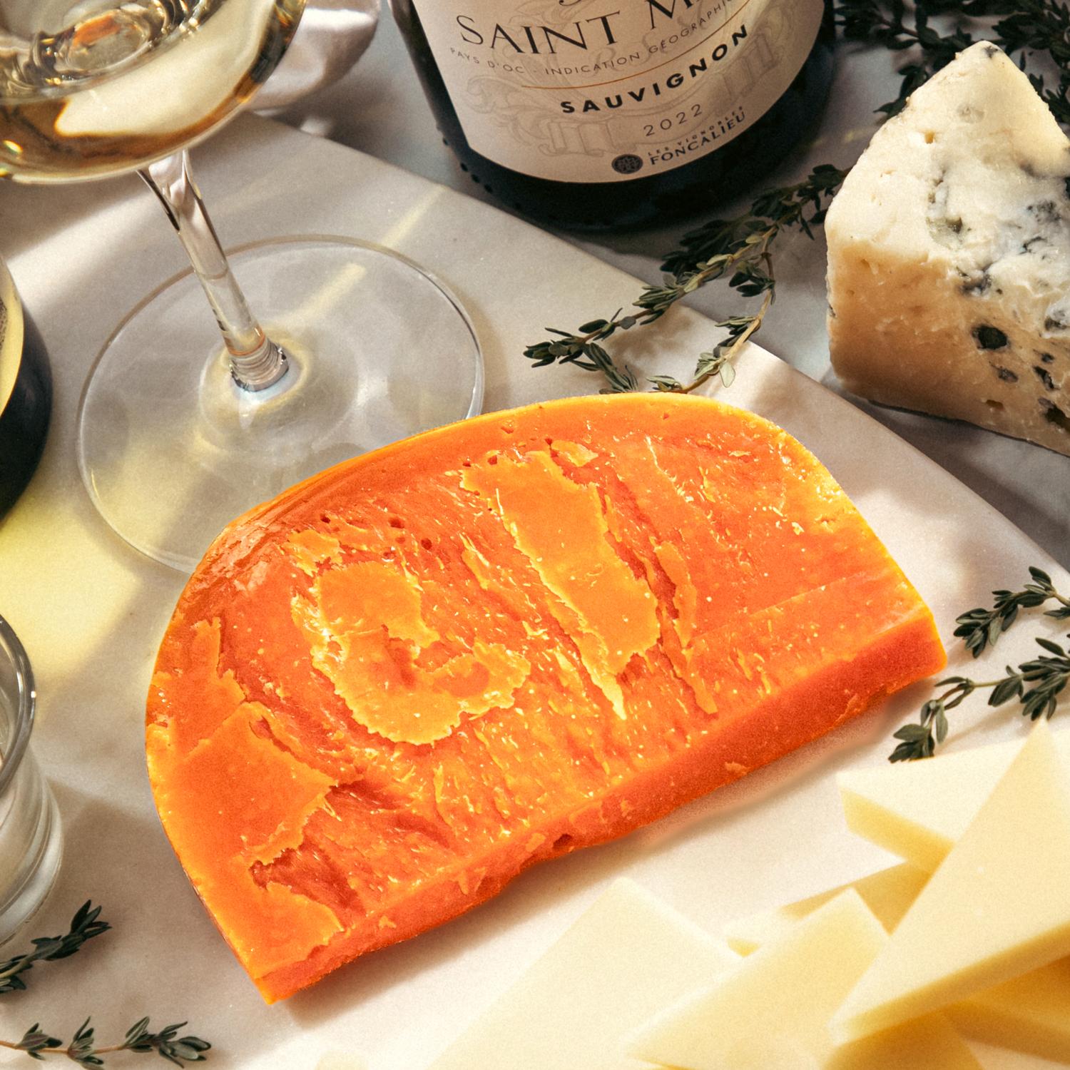 Isigny Ste Mere Mimolette wedge from france