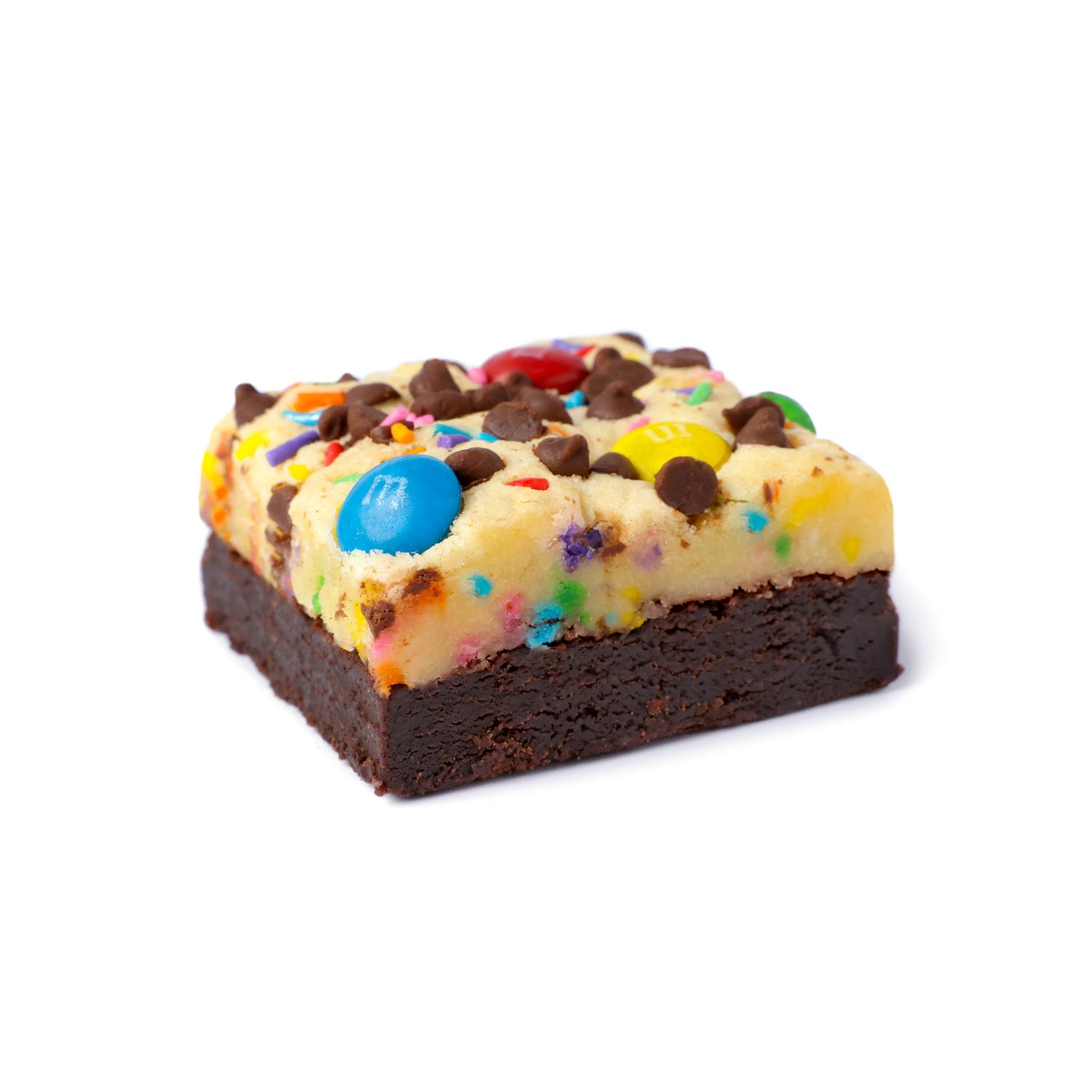 killer brownie brownie and blondie with M&M's and chocolate chips