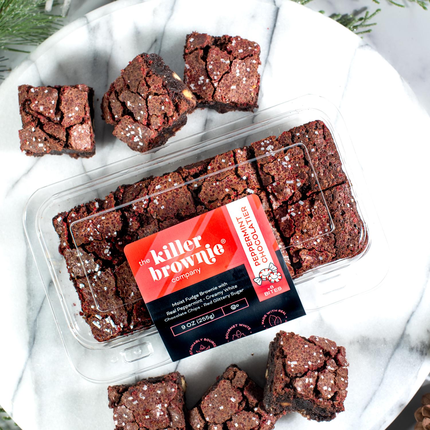Killer Brownie Peppermint Chocolatier brownie bites