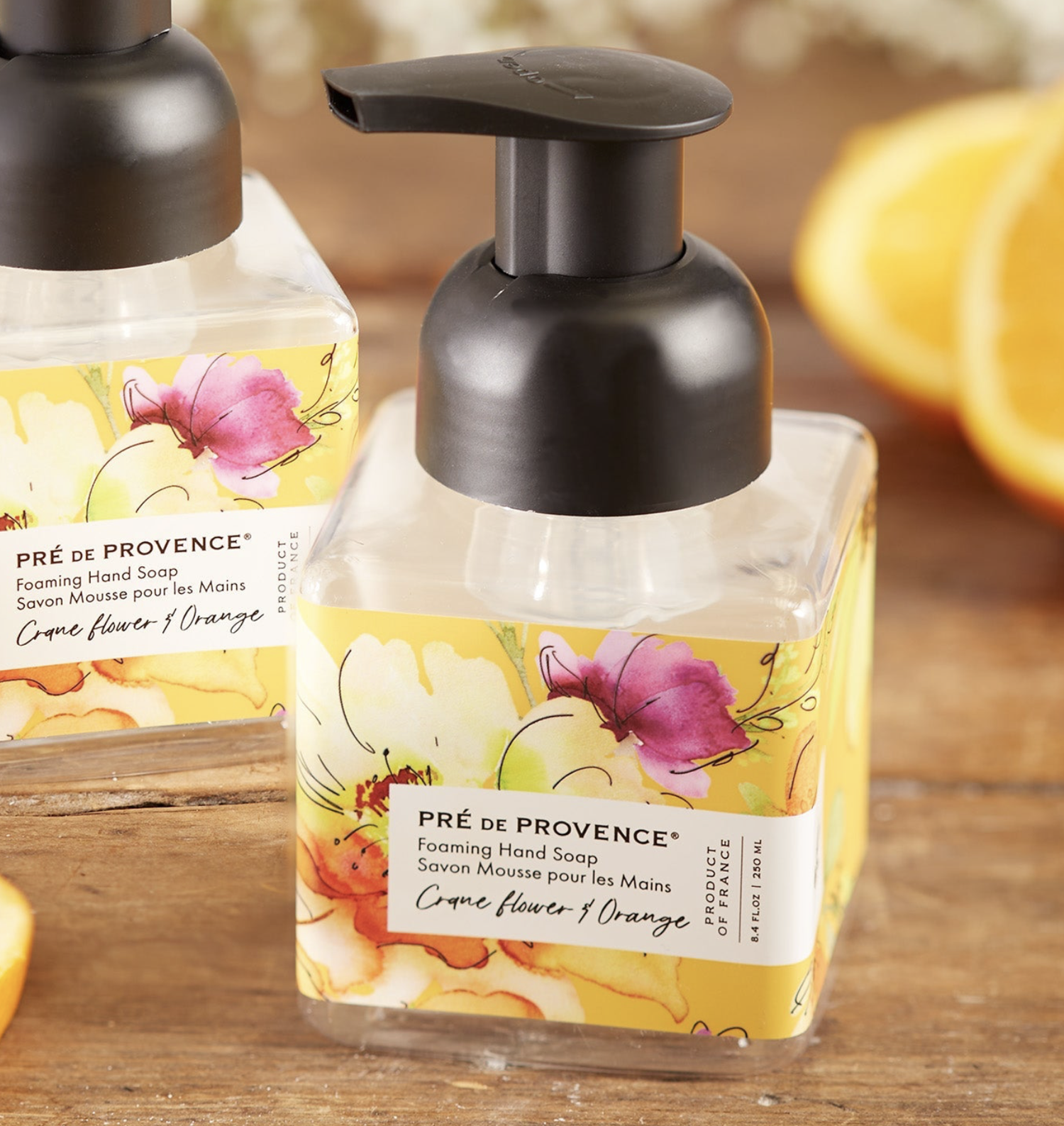 Le Jardin Crane Flower and Orange Gift Set