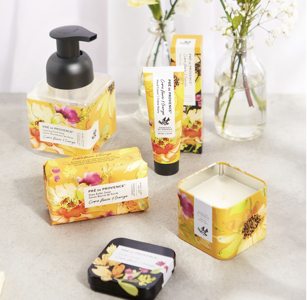 Le Jardin Crane Flower and Orange Gift Set