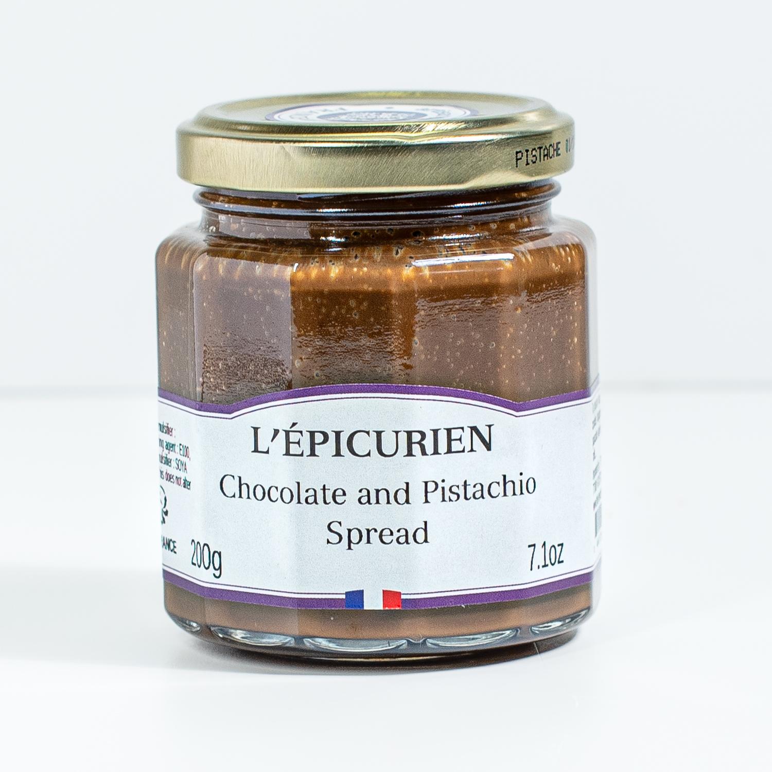 Eipicurien Chocolate Pistachio spread from France