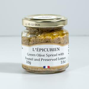 L'Epicurien Green Olive Spread with Fennel and Preserved Lemon