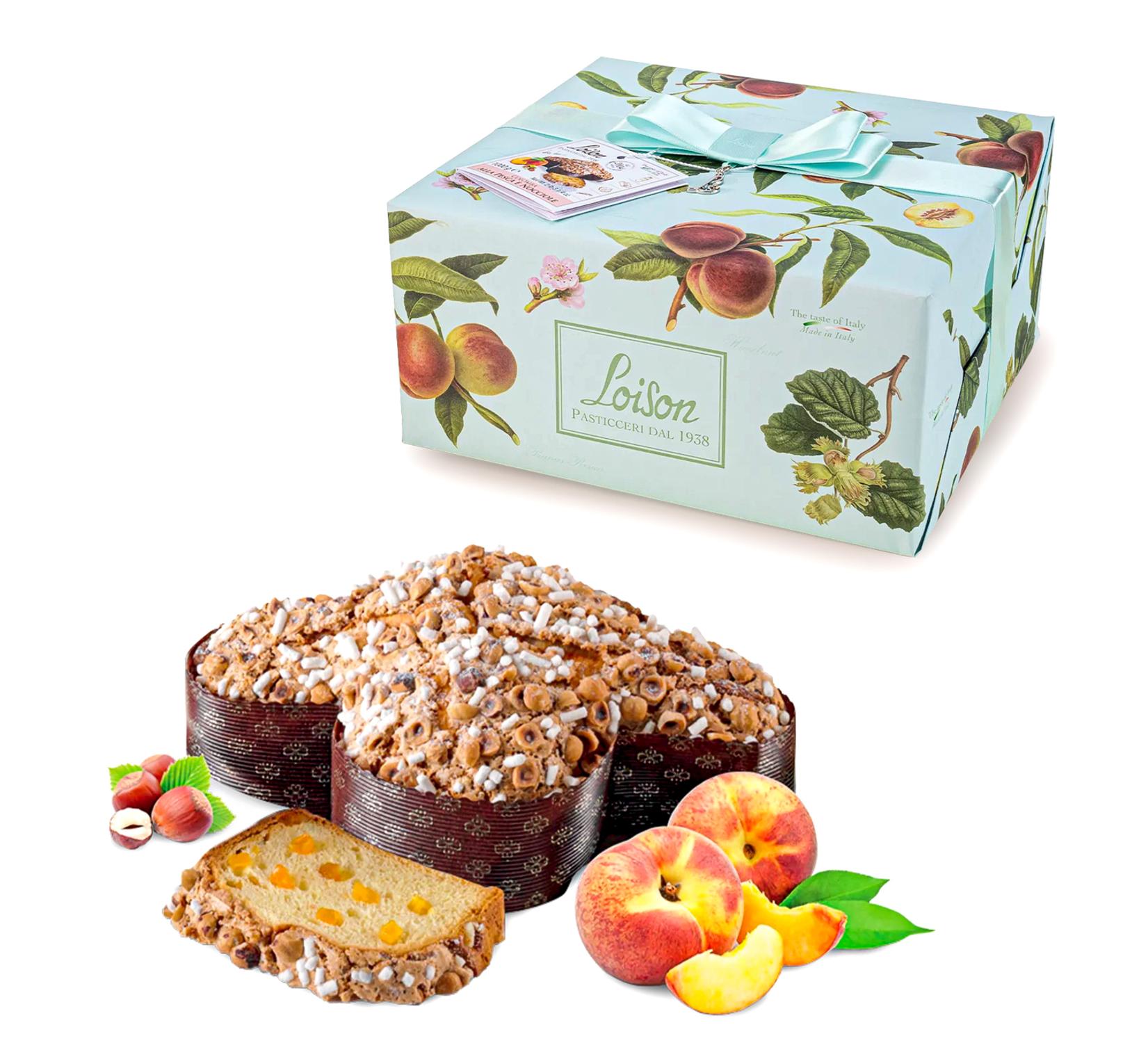 Loison peach and hazelnut colomba PESCA E NOCCIOLE for easter