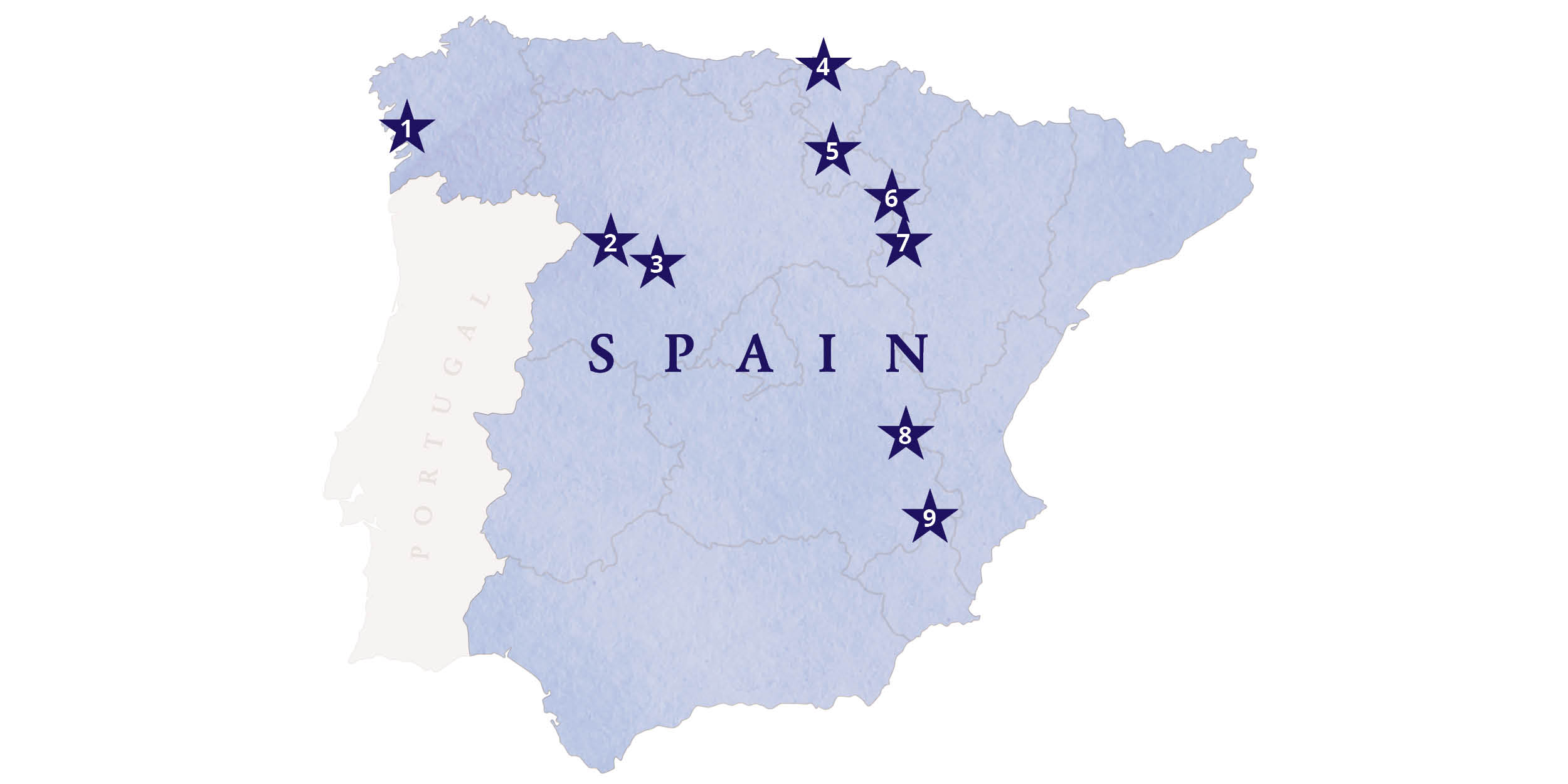Map of Spanish Wine Regions