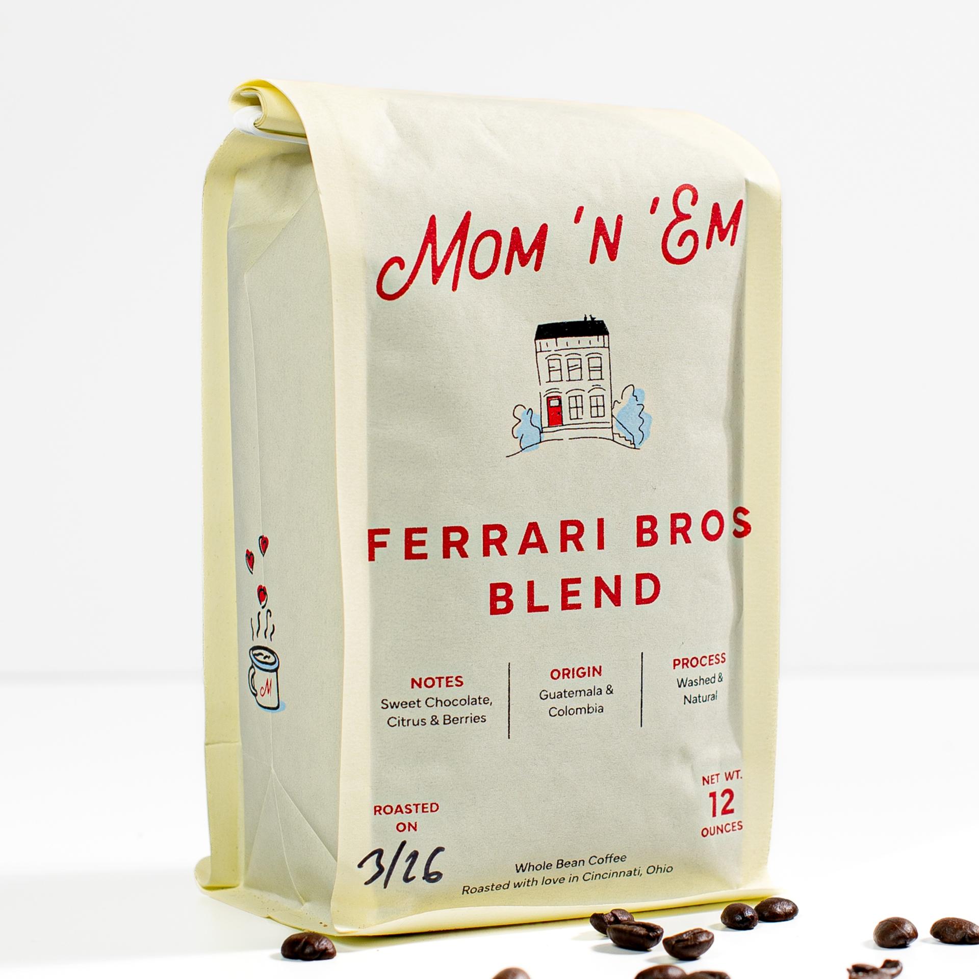 Mom 'N 'Em Ferrari Brothers Blend Coffee From Cincinnati