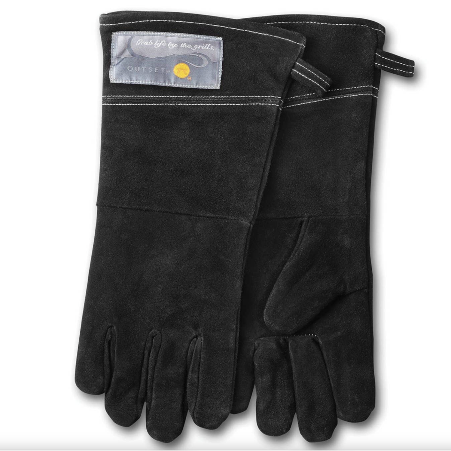 Outset Black Suede grill gloves