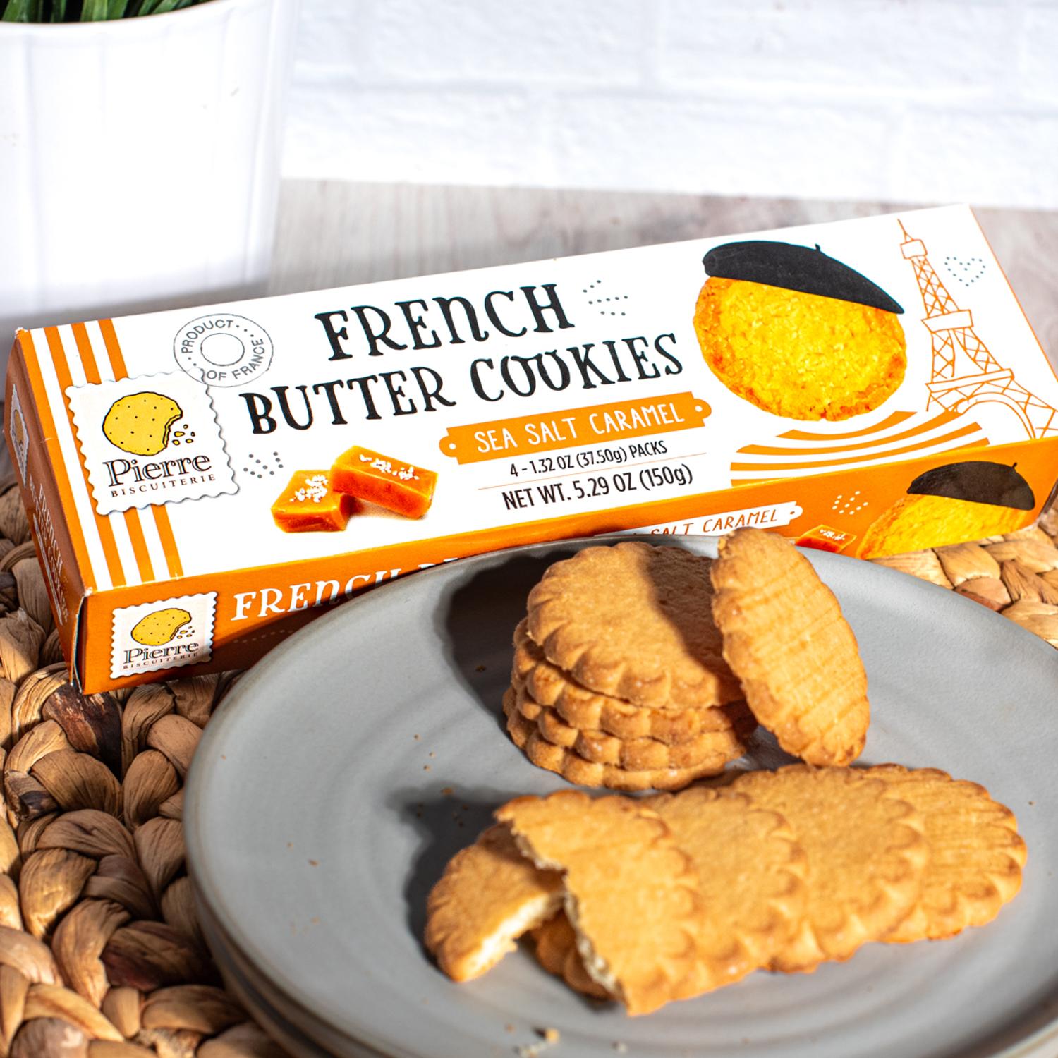 Pierre Biscuiterie French Butter Cookies Sea Salt Caramel