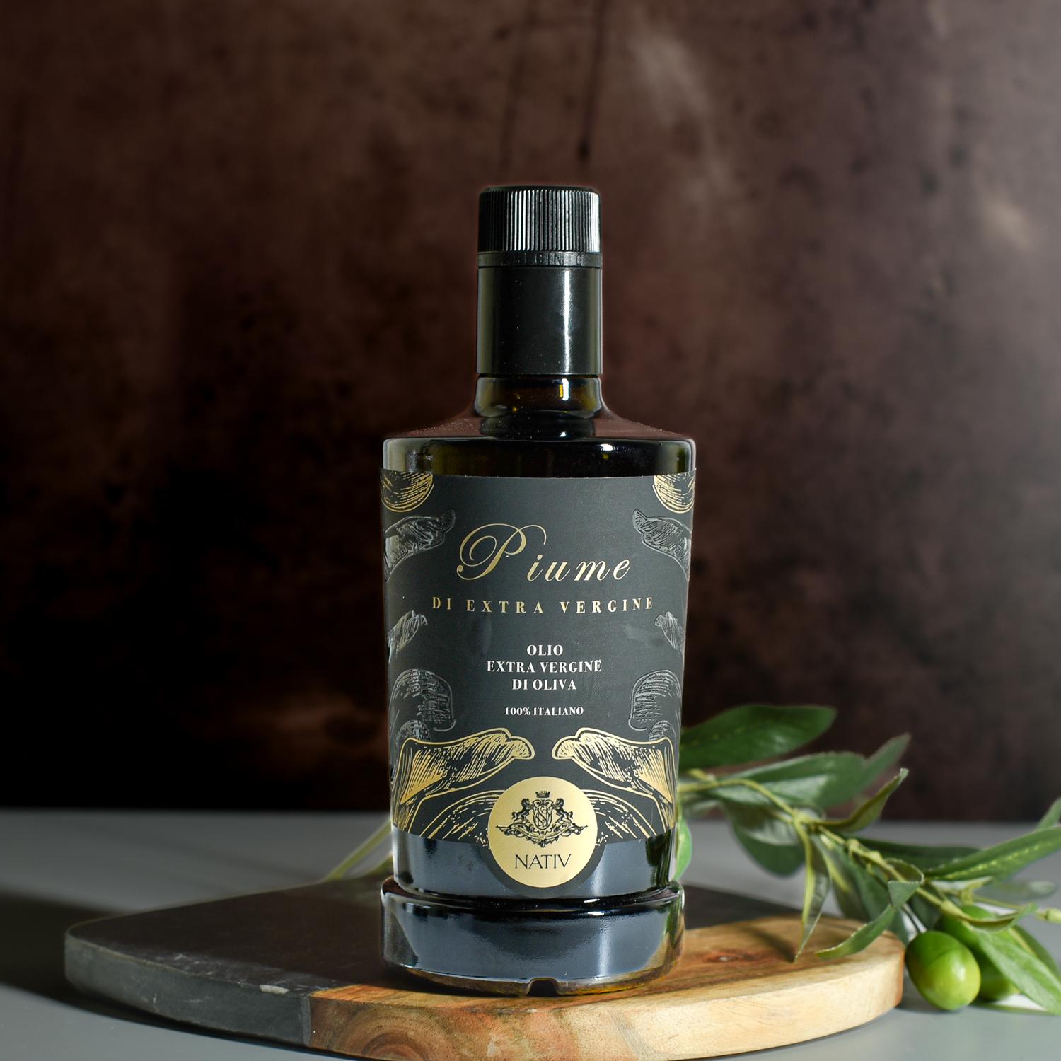 Nativ Piume Extra Virgin Olive Oil Blend from Campana Italy, 100% Italian Olive Oil