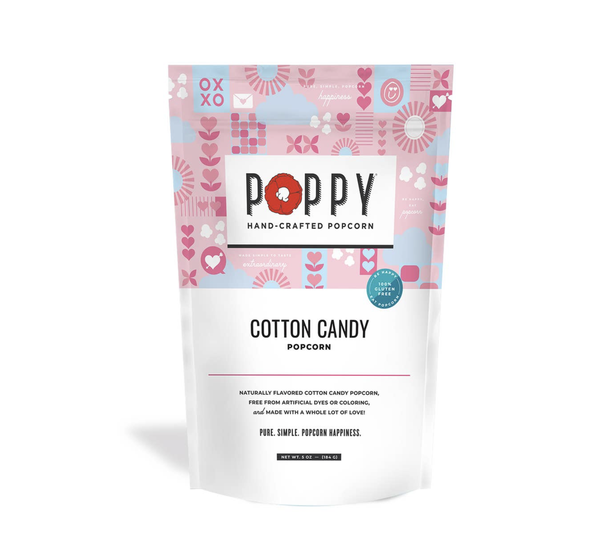 Poppy Cotton Candy Popcorn