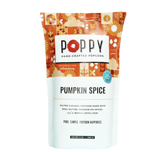 Poppy Handcraafted Pumpkin Spice Popcorn Market Bag