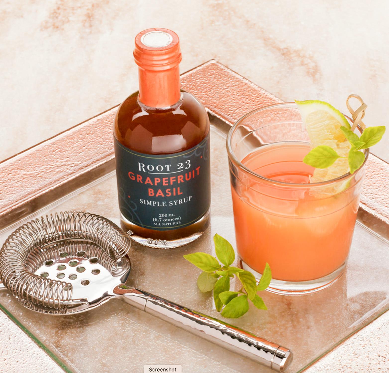 Root 23 Grapefruit Basil Simlpe Syrup