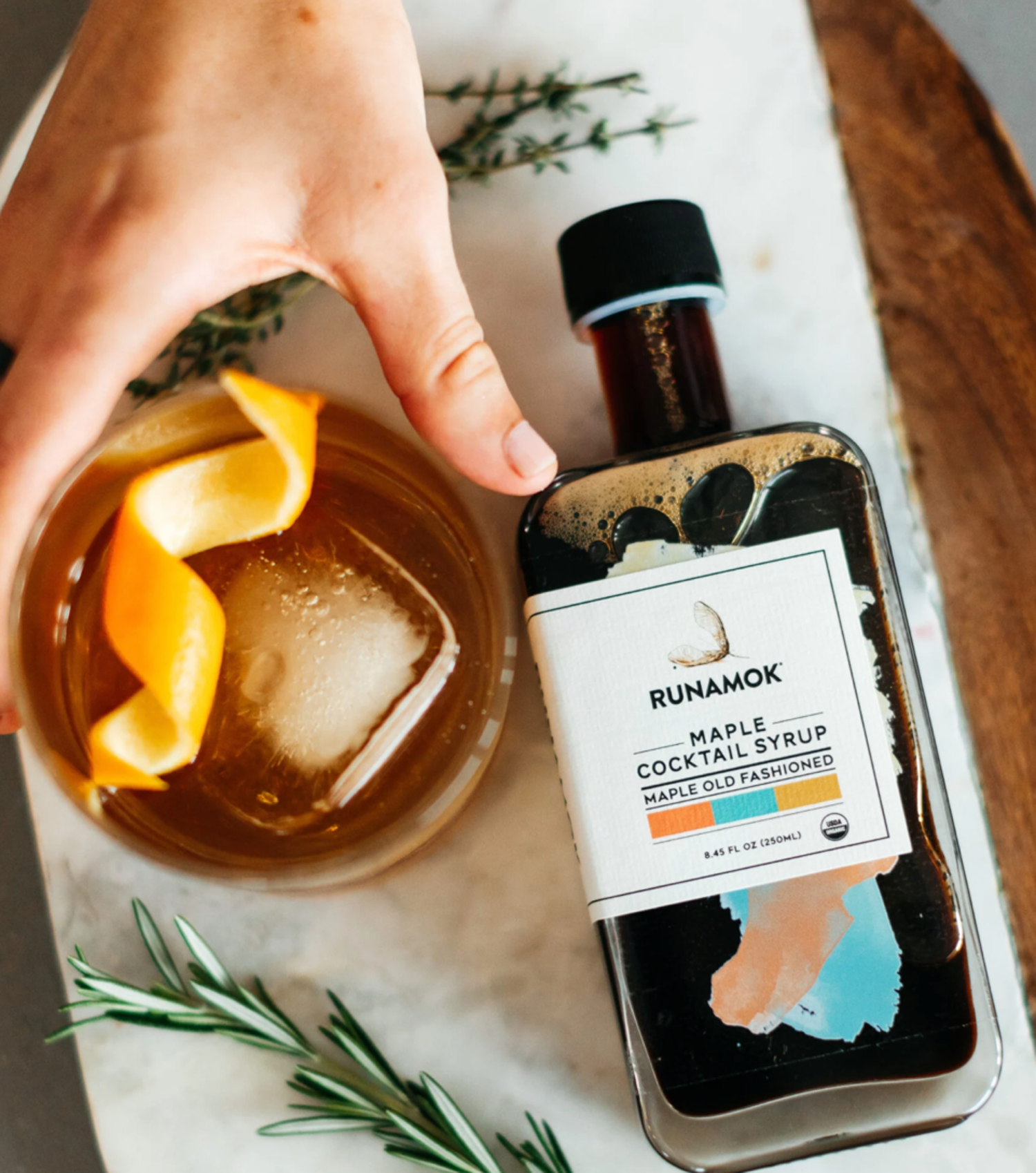 Runamok Smoked Old Fashioned Syrup 2024 Good Food award winner