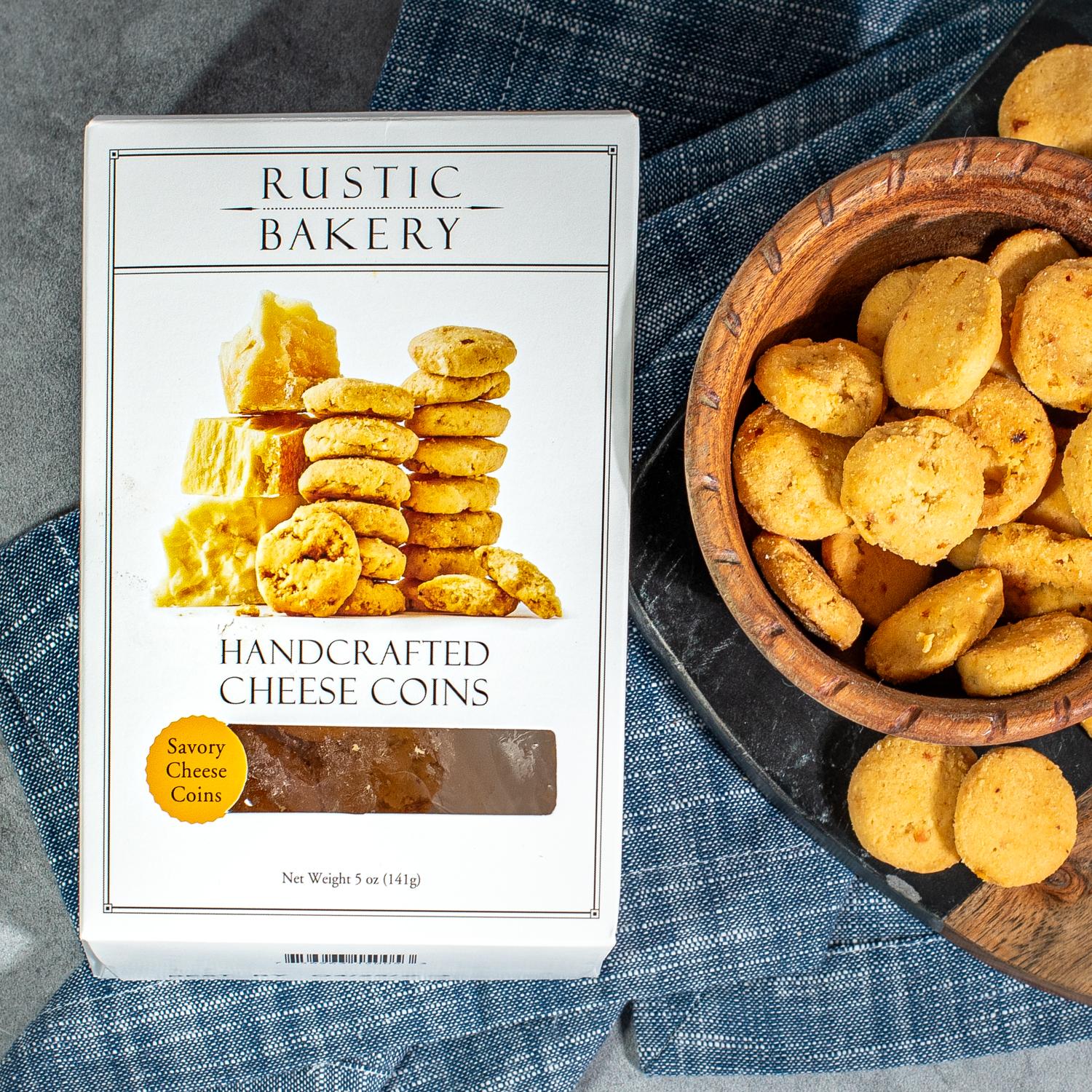 Rustic Bakery Handcrafted Cheese Coins