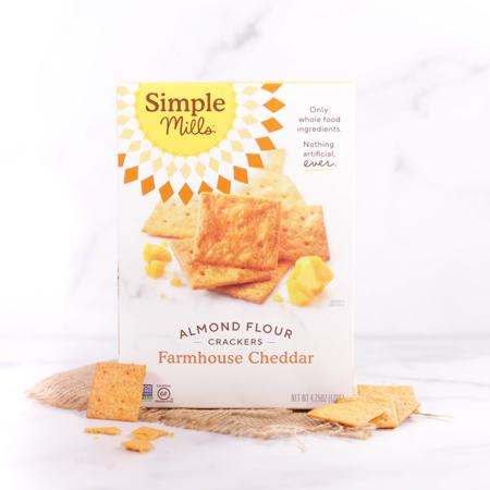 Simple Mills Farmhouse Cheddar Gluten Free Crackers