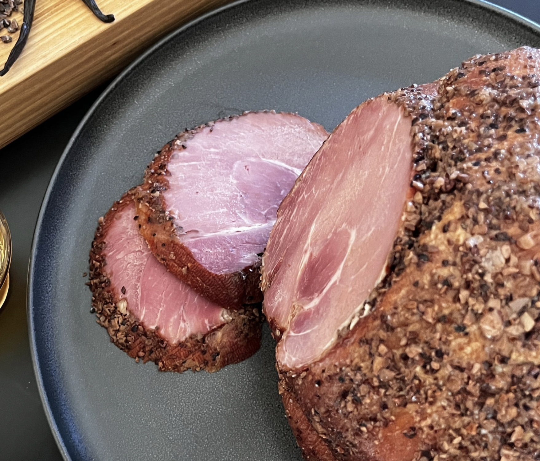 Smoking Goose Bourbon Barrel Pecan Spring Ham Fully Cooked