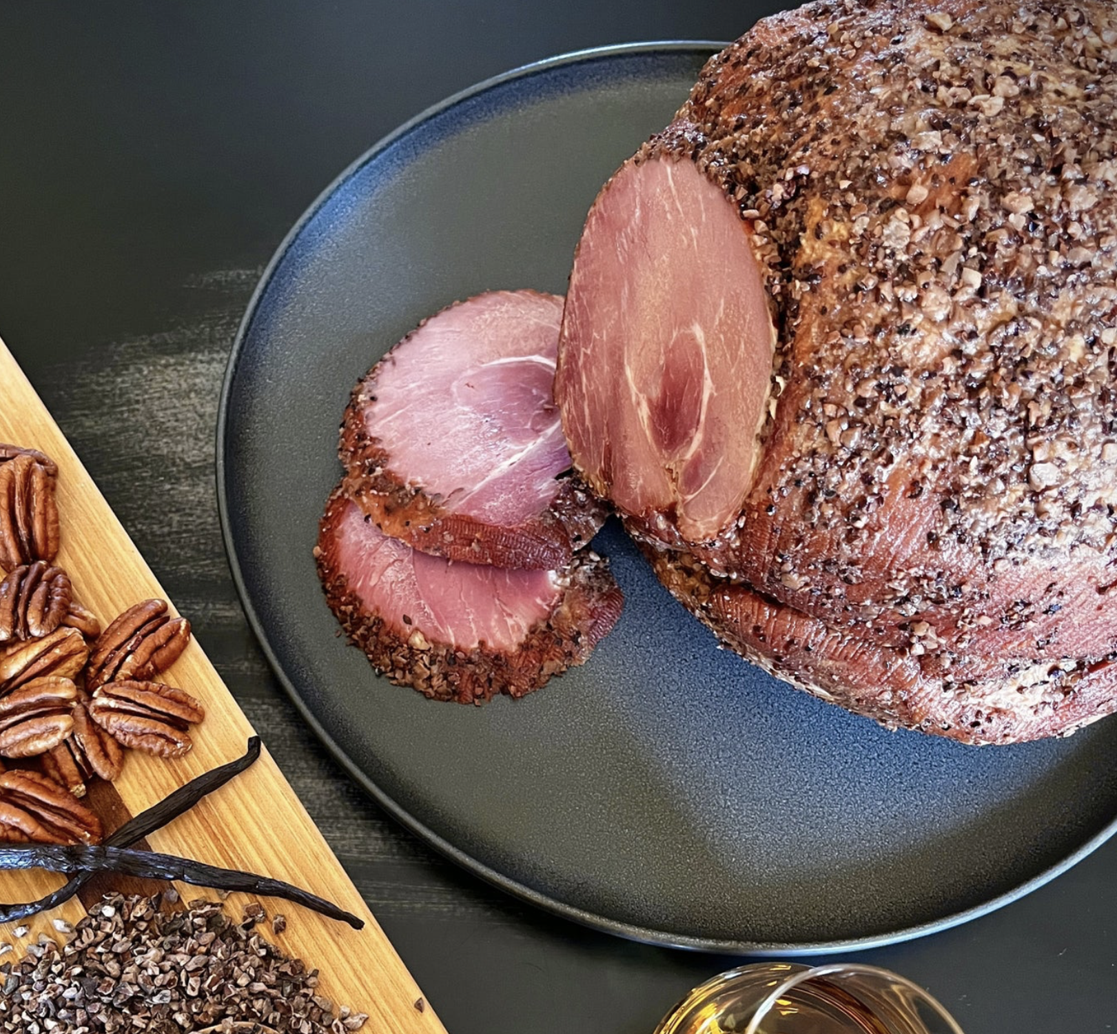 Smoking Goose Bourbon Barrel Pecan Spring Ham Fully Cooked