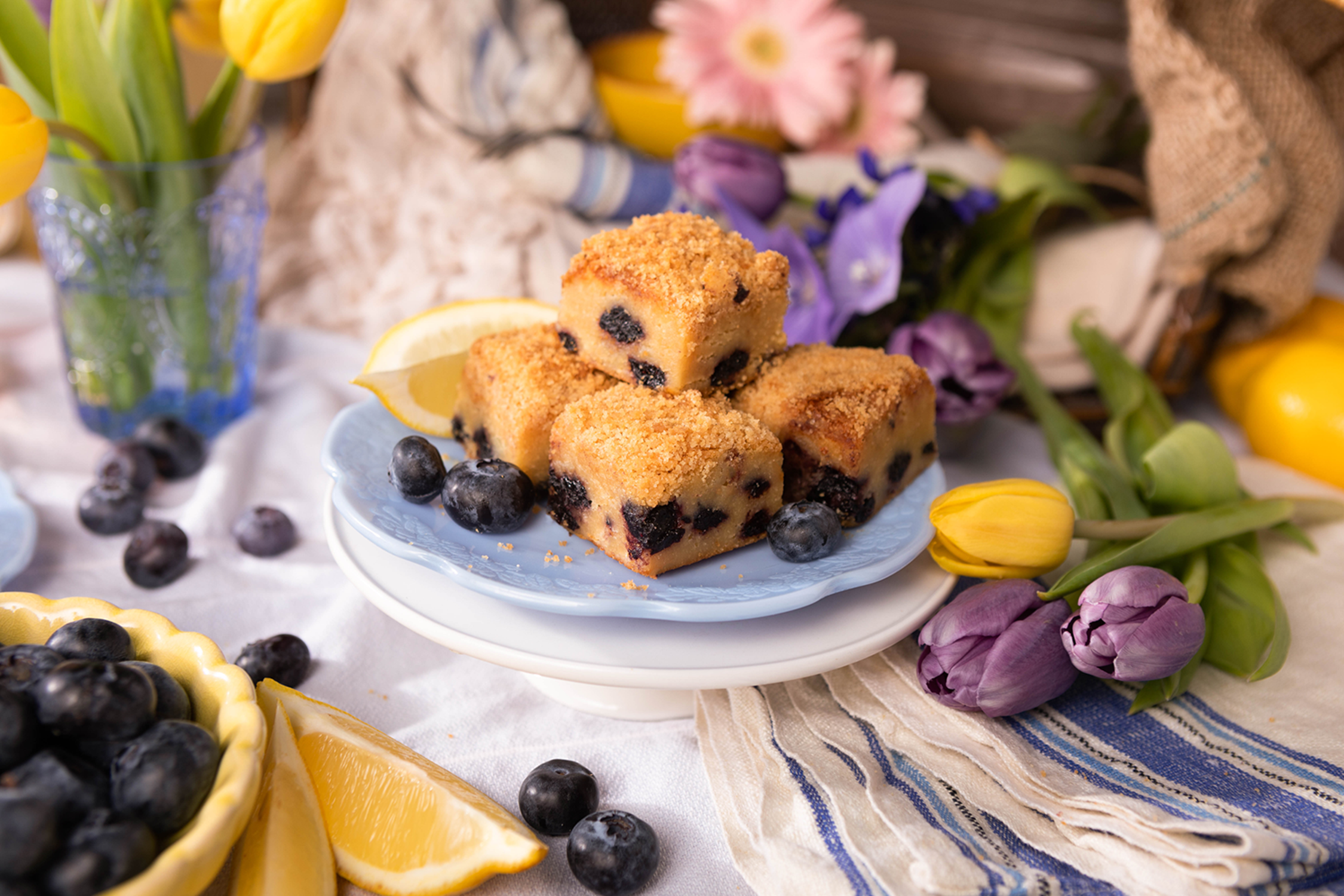 Killer Brownie Lemon Blueberry Bites