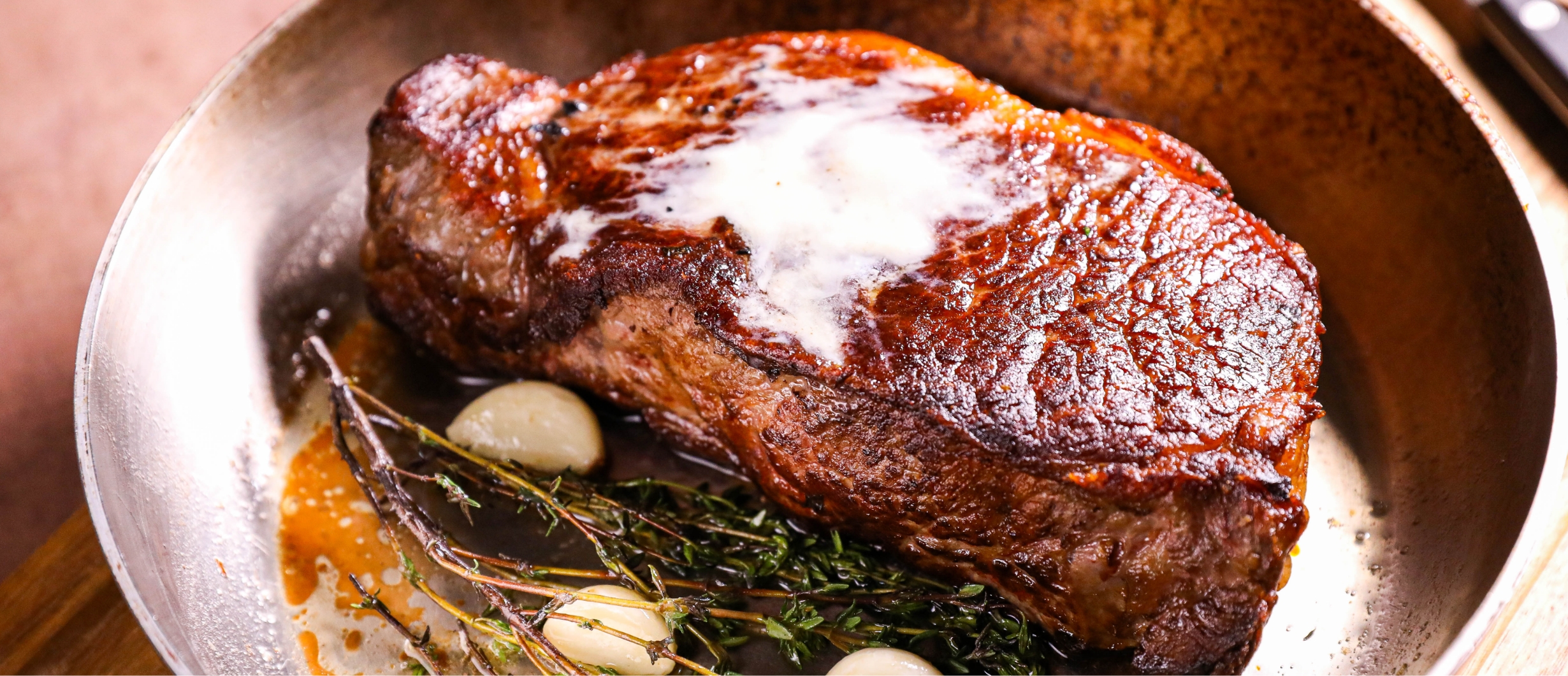 Butter-Baste New York Strip Steak