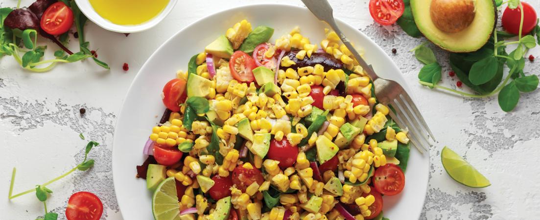 Summer Peaches, Corn, & Tomatoes