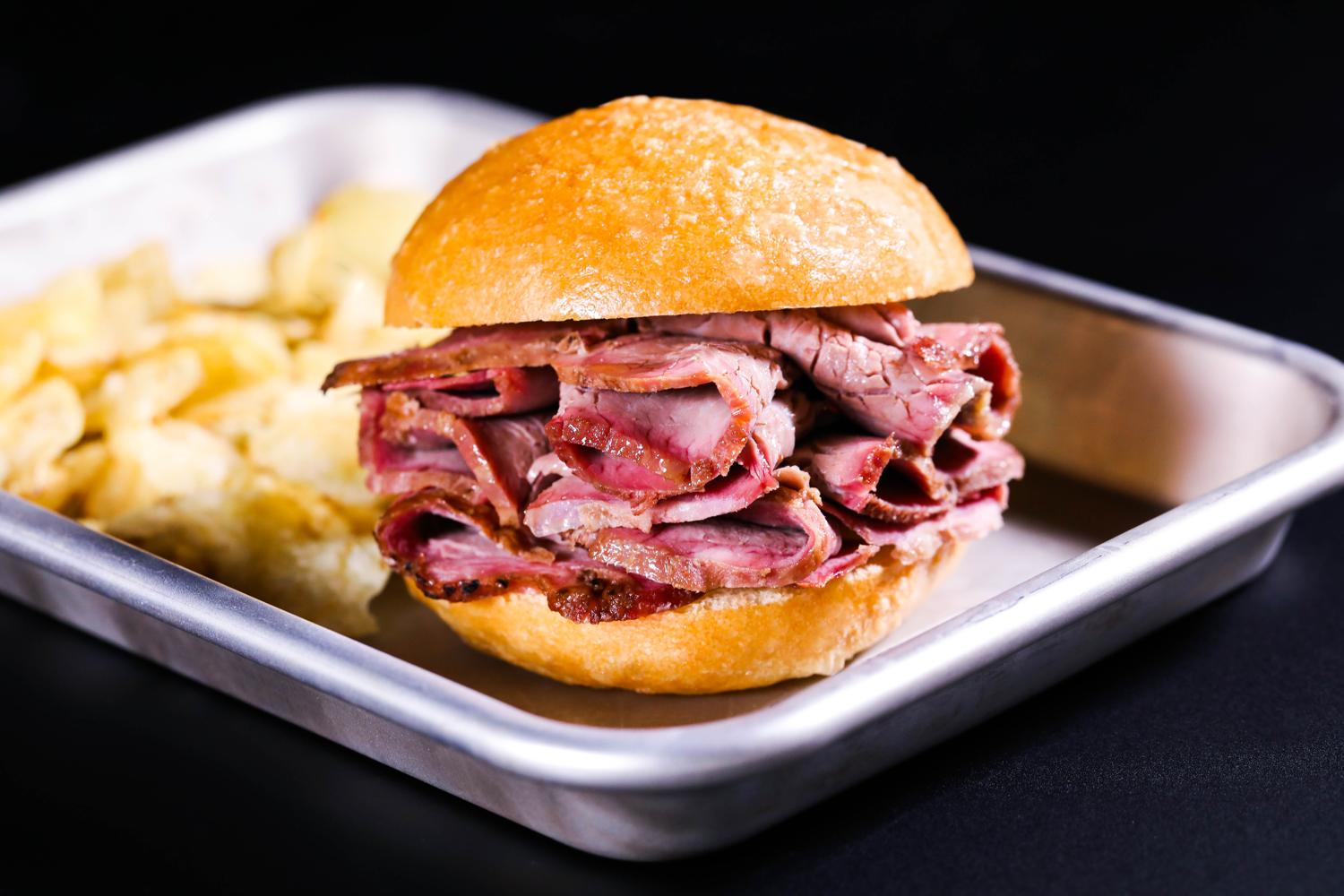 Smoked Right Here Tri-Tip Sandwich Cookout