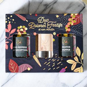 Un Jour Une Épice Festive Pepper Duo With Grinder